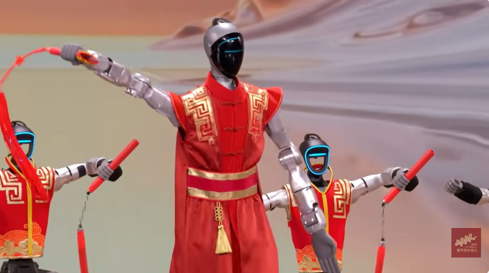 機器人要展現高超戰術動作，必須克服相當多的技術關卡。圖／翻攝央視春晚