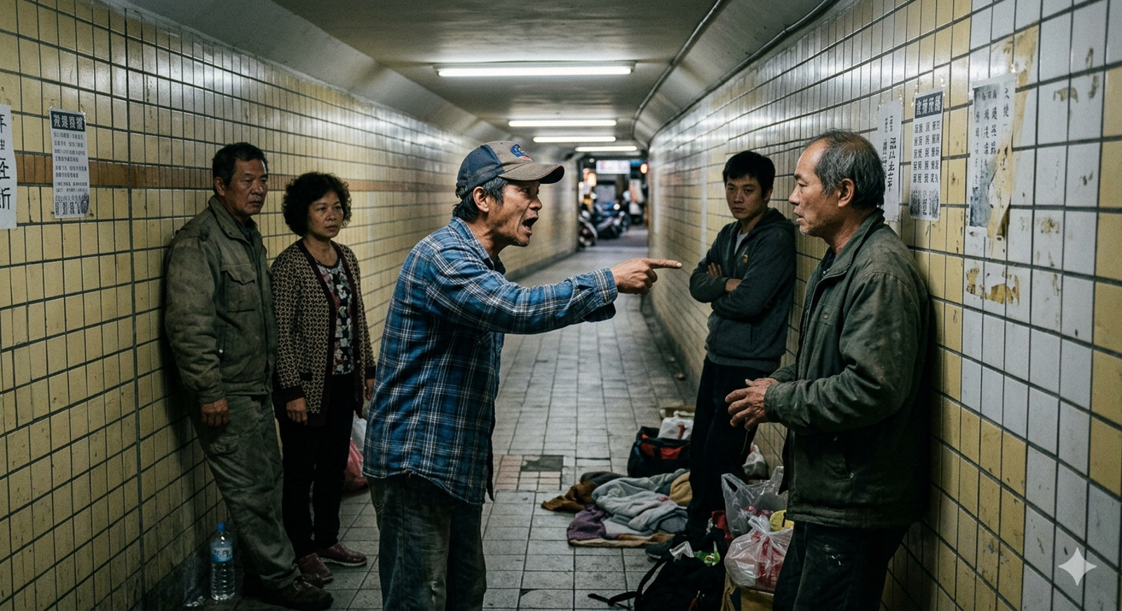 嘉義地下道「私刑處決」!懷疑同伴偷錢 4街友殘暴凌虐、助跑飛踢冷血奪命