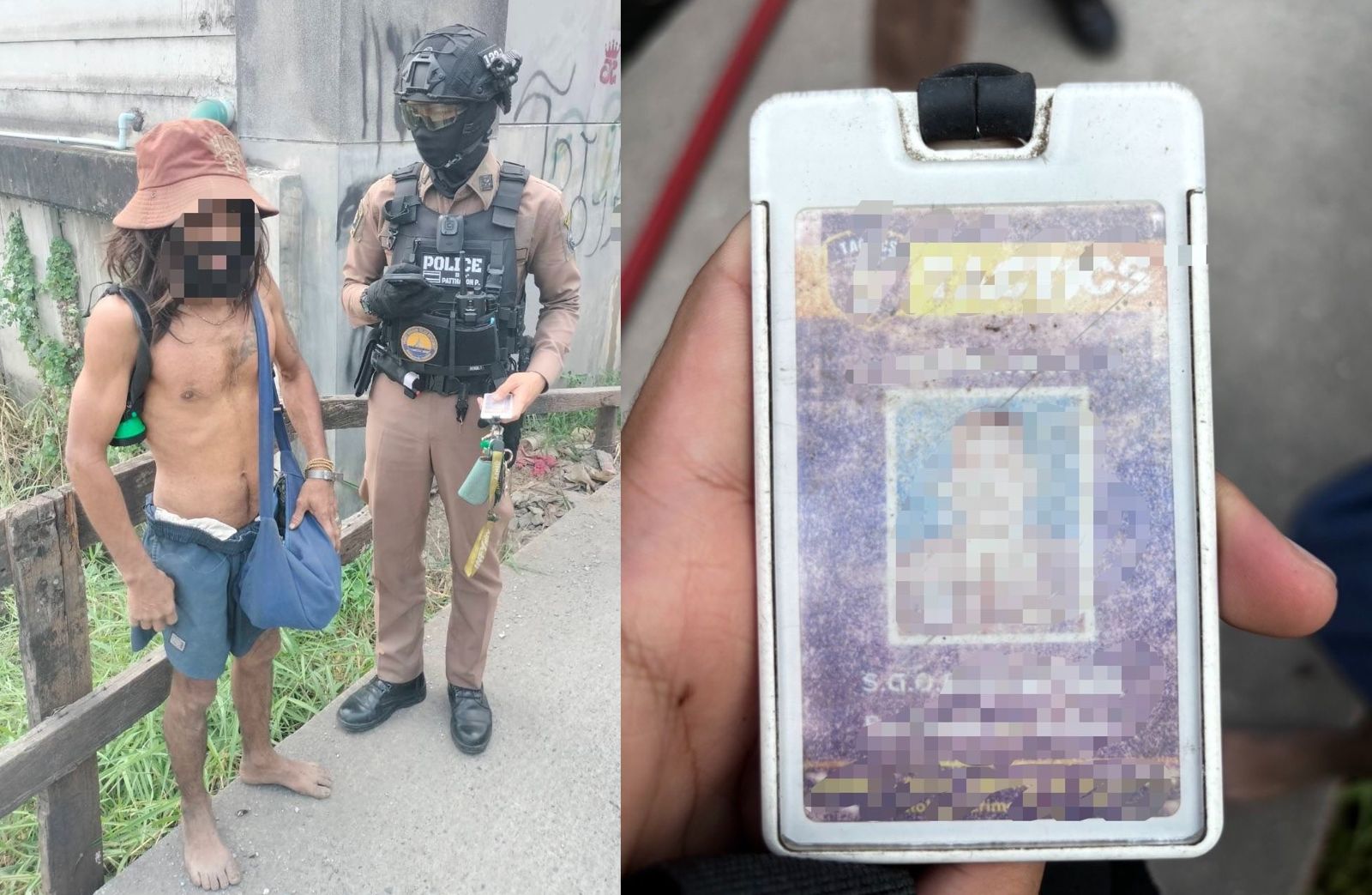 100分的完美表現!警察盤查街友巧遇「臥底」? 真相曝光