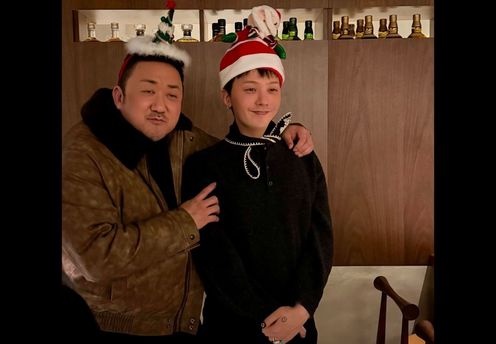 GD（右）與馬東石拍下同框合照。翻攝IG@donlee