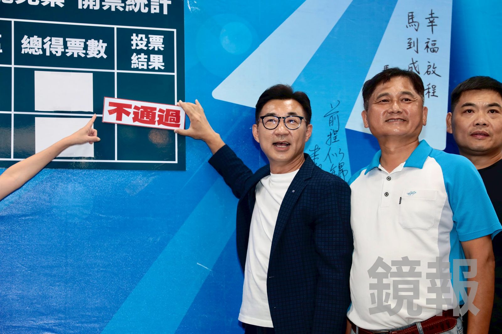 台中立委江啓臣挺過罷免危機。（圖／林煒凱攝）