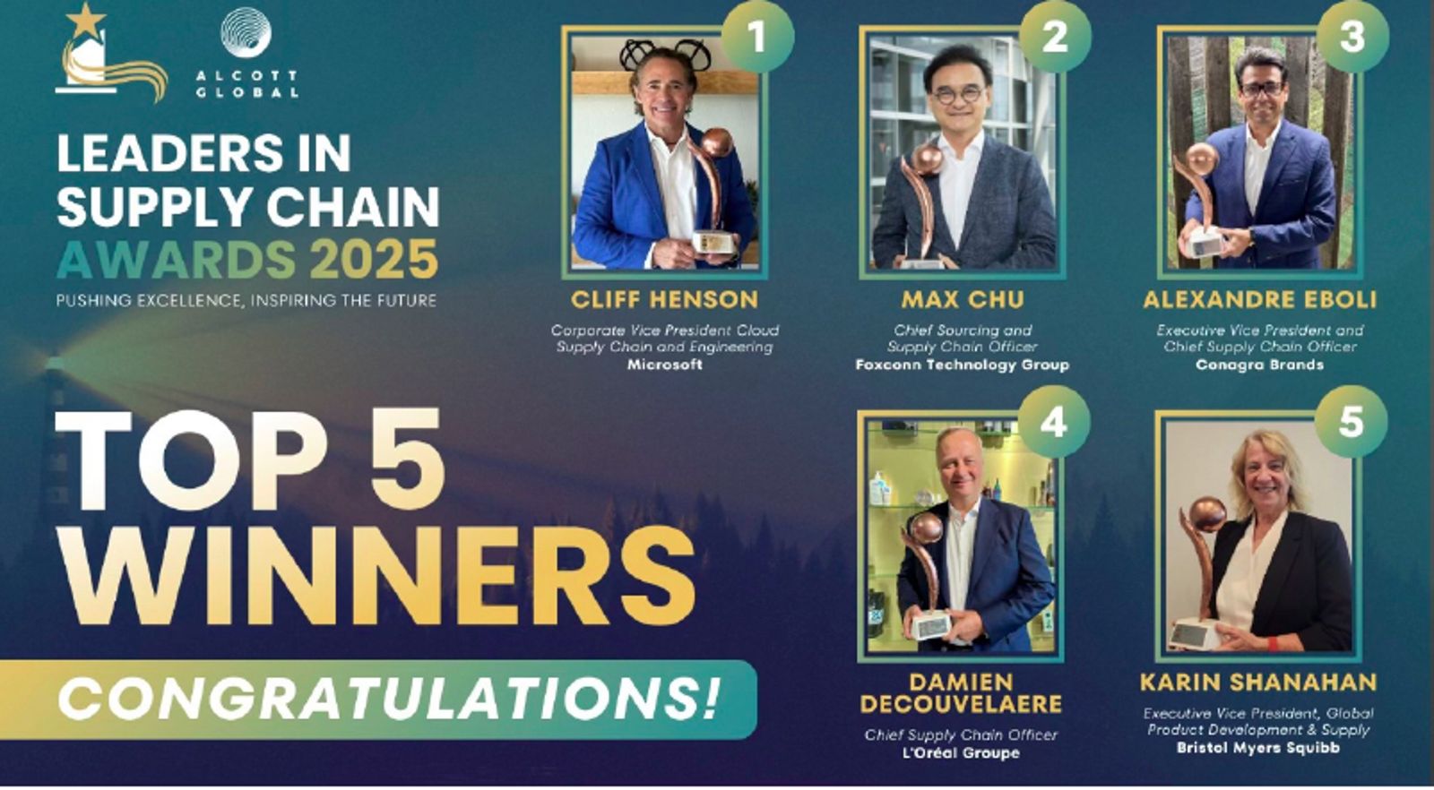 擊敗歐美龍頭企業　鴻海採購長褚承慶高居全球供應鏈領袖排行榜第二名