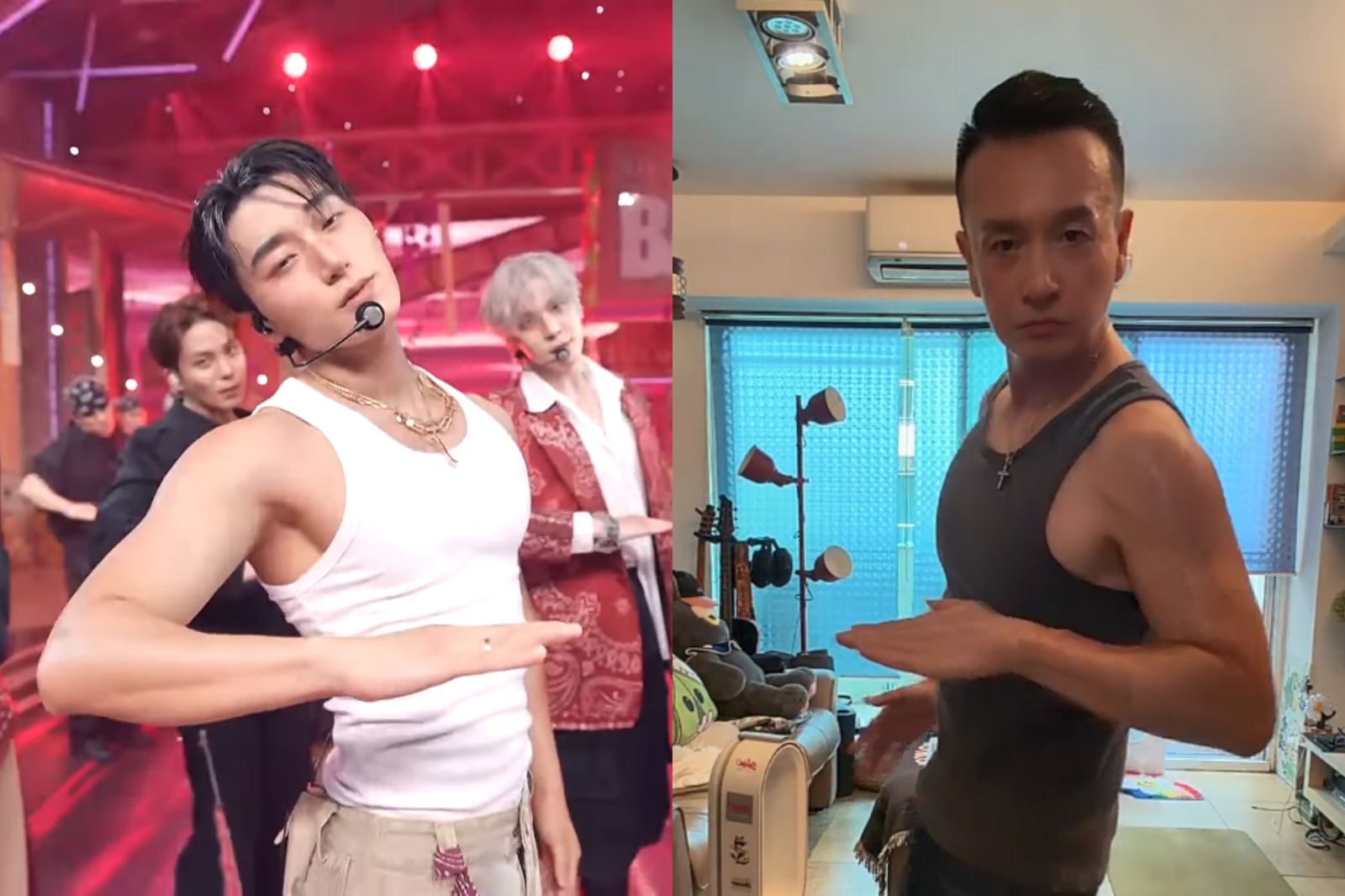 ATEEZ崔傘「震胸舞」洗版社群!小鐘颱風天穿吊嘎跟跳 網笑:真的以為在復健
