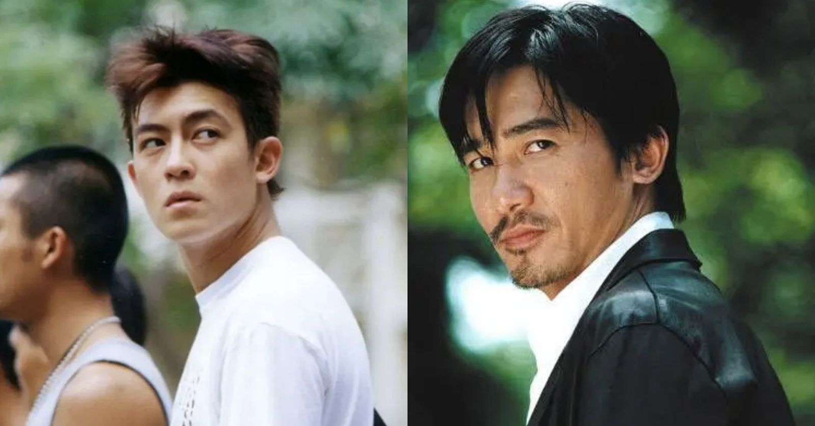 陳冠希、梁朝偉演出《無間道》,陳冠希飾演劉德華年輕時期。翻攝微博