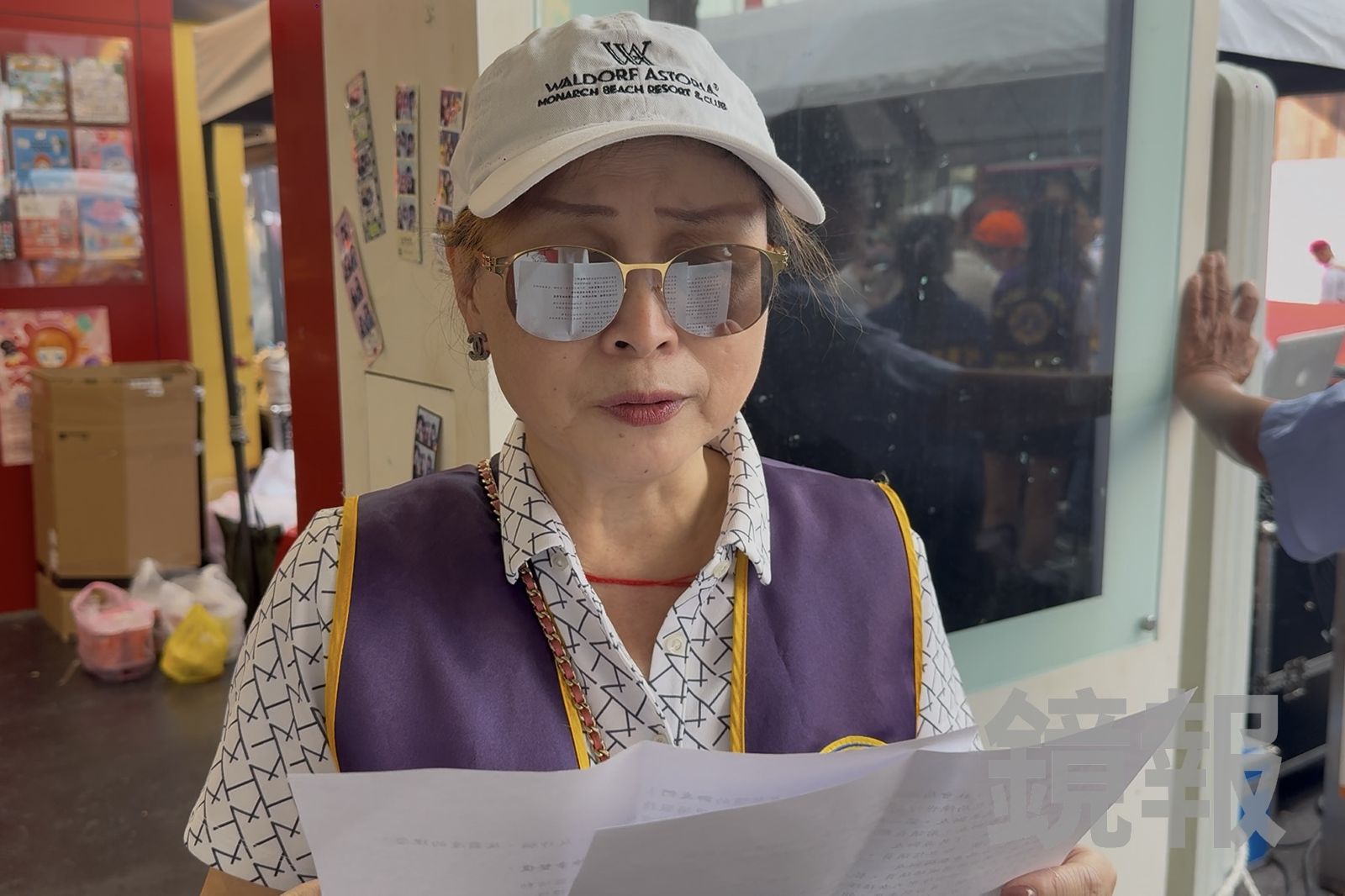 獅子會 300A1 區總監孟淑芬受訪分享理念。潘佳琪攝