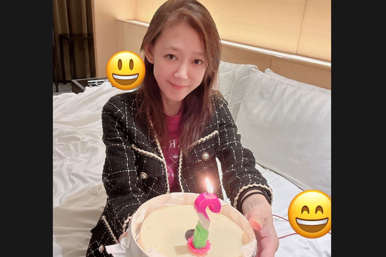 骨裂動刀暴瘦剩36公斤!女星擺攤賣雞蛋糕 迎43歲生日素顏照惹心疼
