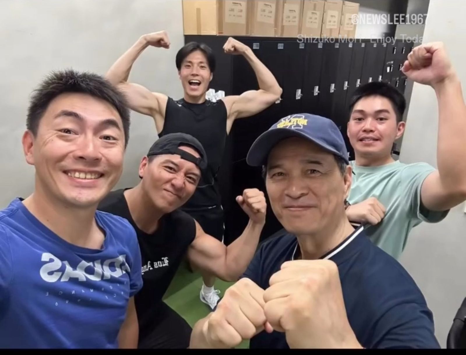 喬巴教練(左起)、鄭人碩、唐振剛、李興文一起參加節目。好看娛樂提供