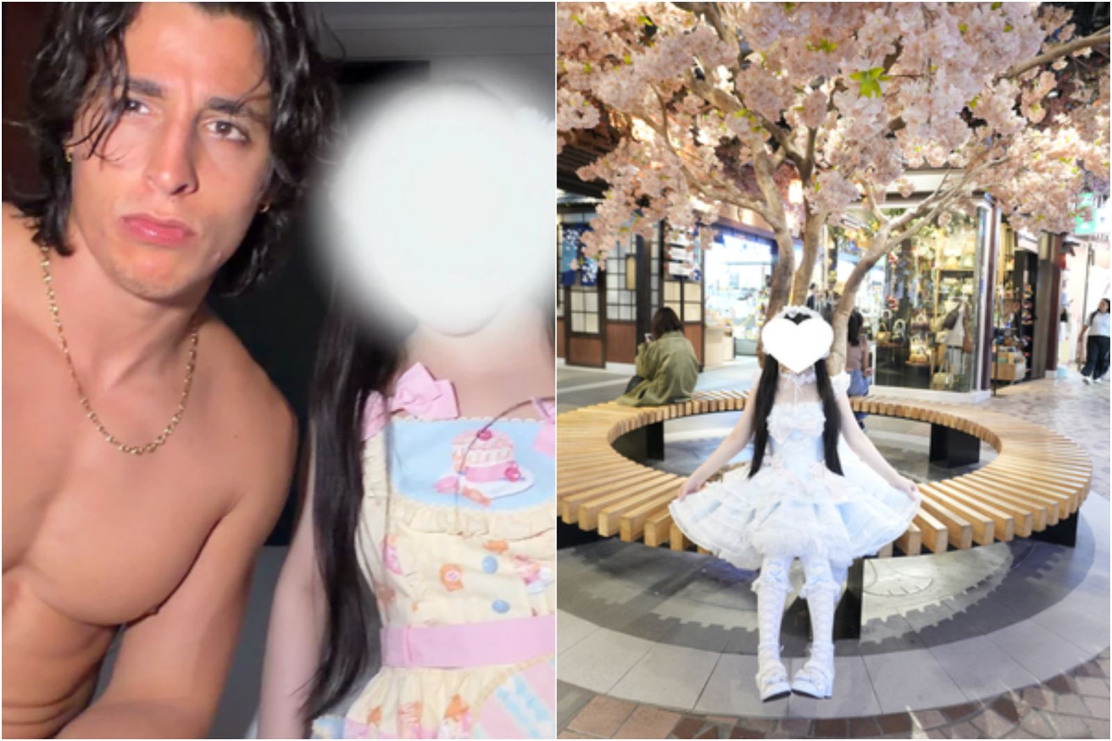 中國網黃「冰凌紫萱」過去只在付費平台露臉，不過日前合體男優Gattouz0拍片，長相意外曝光。圖／翻攝自冰凌紫萱抖音