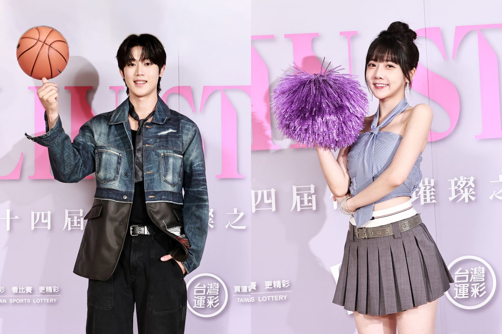 Passion Sisters啦啦隊女孩蔡衣宸（右）與韓晨（左）都是璀璨之星出身。伊林娛樂提供