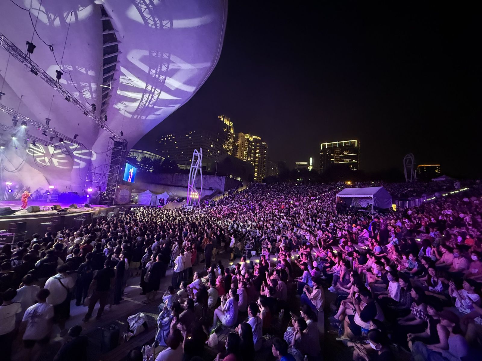 2025《中氣十足華語流行金曲音樂節》2日累計吸引近2萬人次熱情參與。三立提供