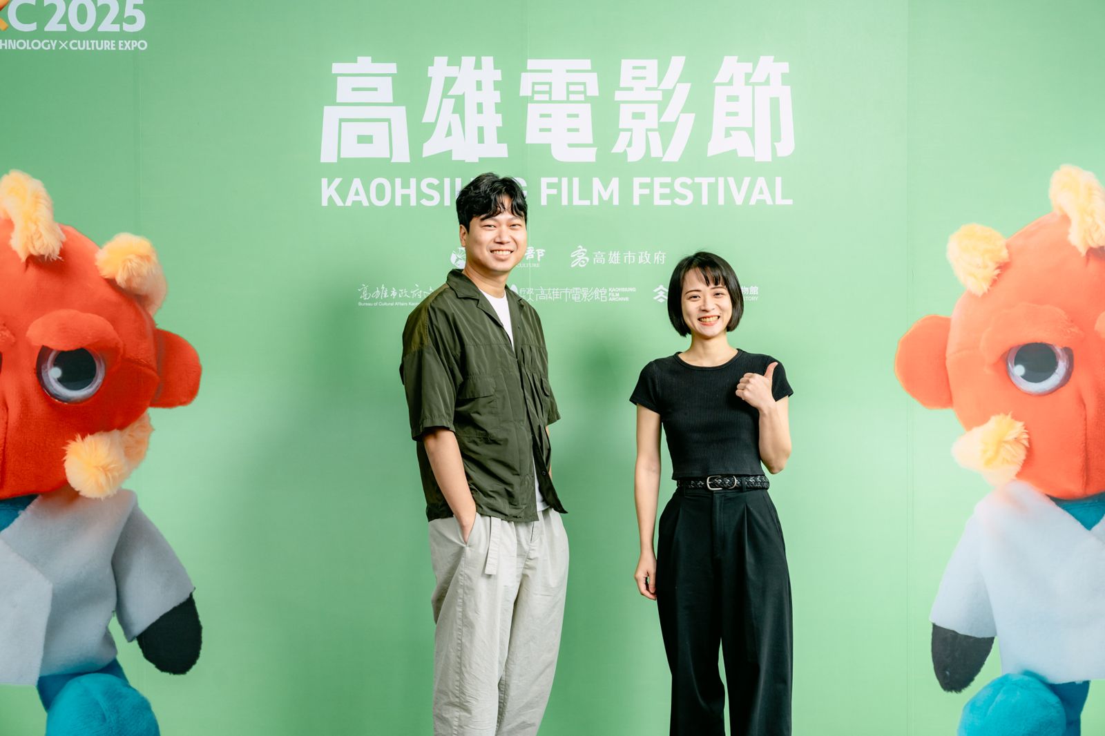 高雄拍《黑暗時期的虛構狂想》導演陳梓桓、製片沈俞樺。高雄電影節提供