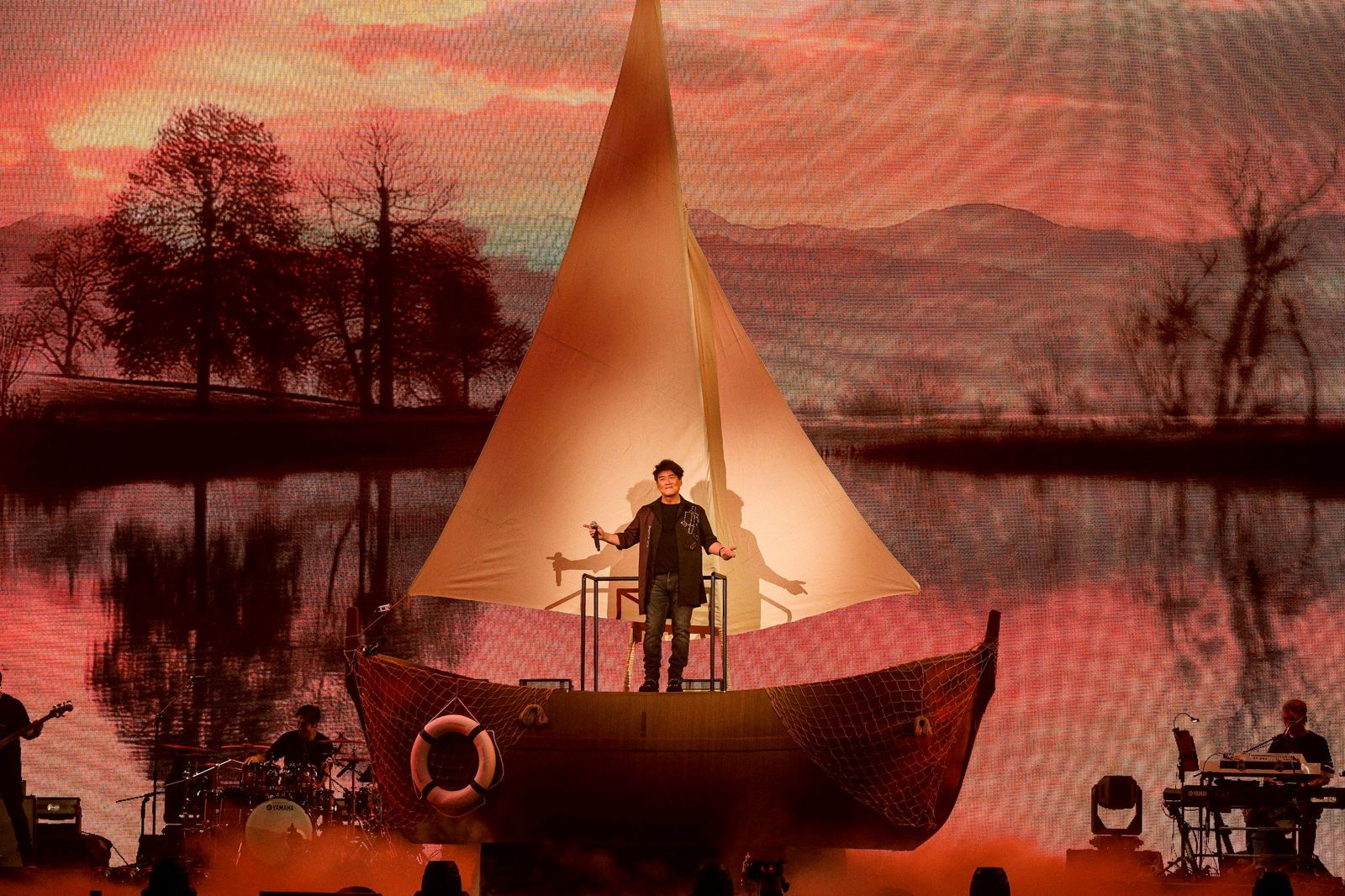 周華健20日起連2天在台北小巨蛋開唱。鄒保祥攝