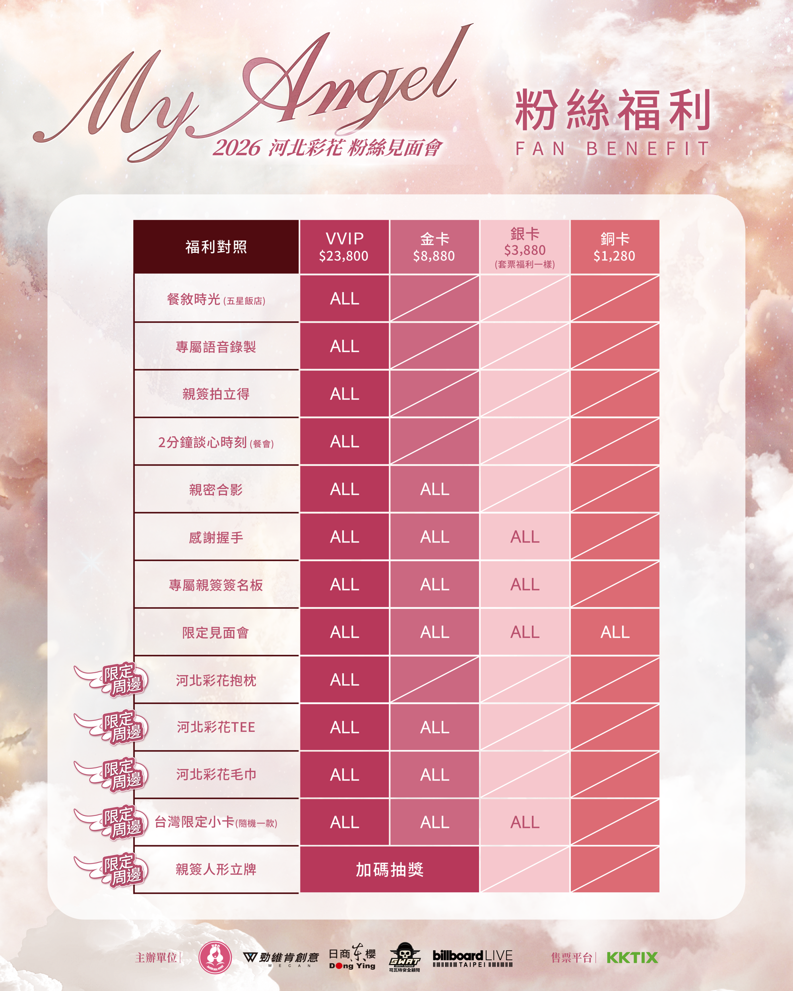 河北彩花台北見面會福利全公開。圖／勁維肯創意提供