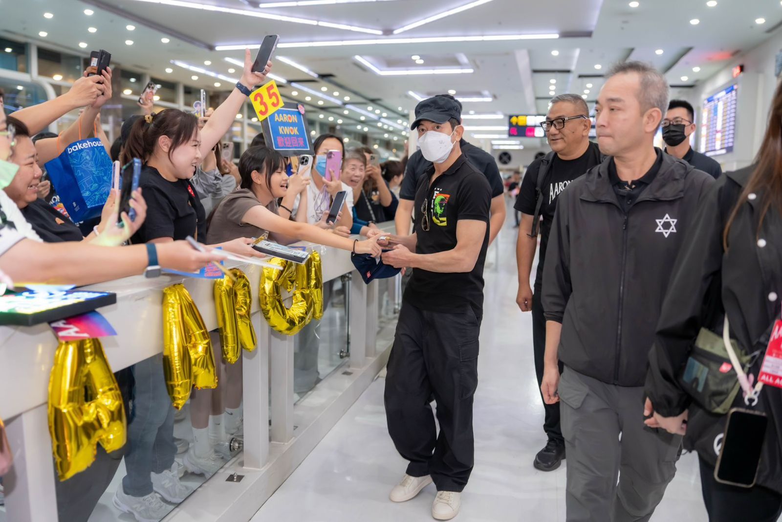 郭富城6日飛抵高雄為演唱會準備。iMe TW提供