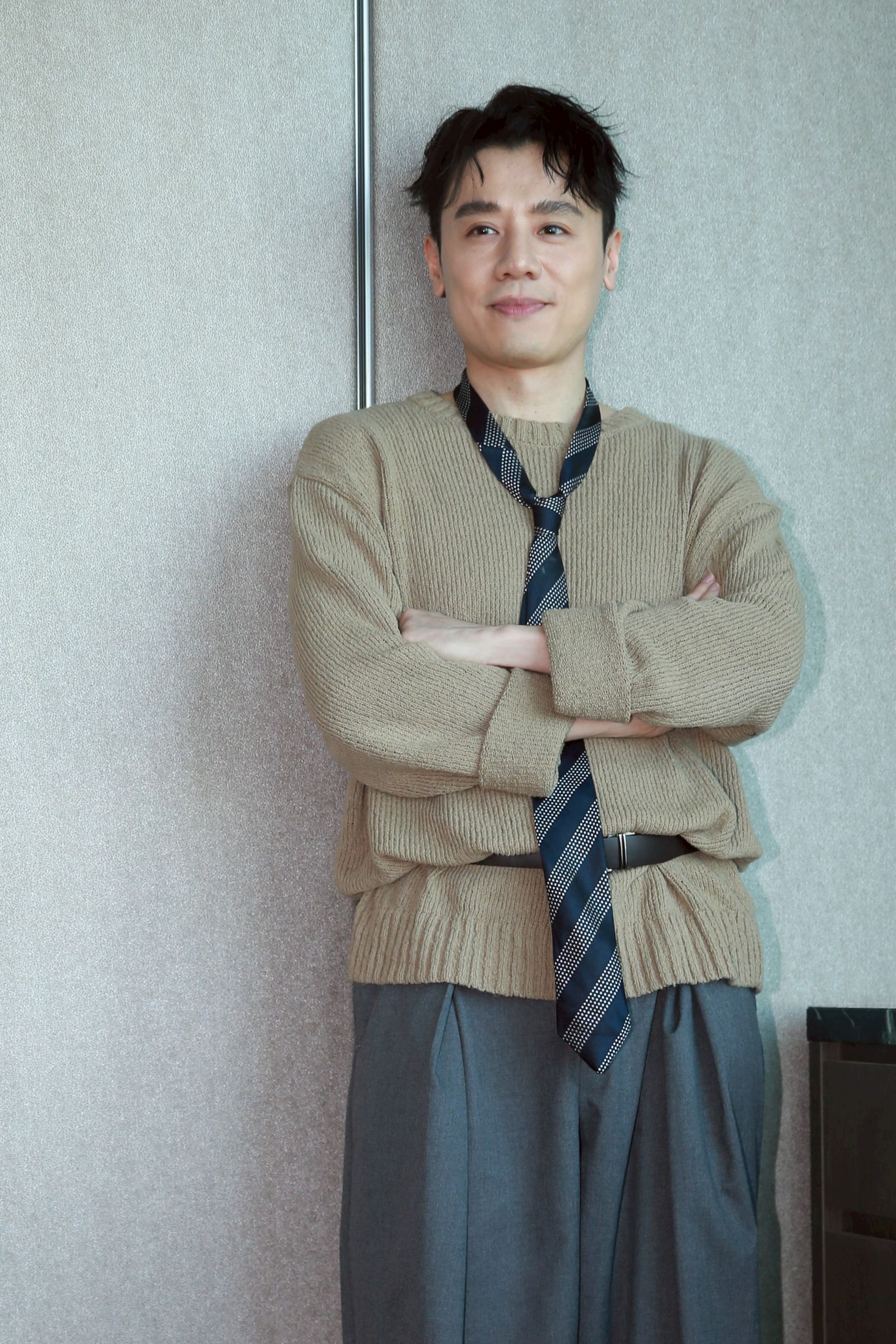 邱志宇16日出席新單曲〈曇花〉媒體見面會。李鍾泉攝