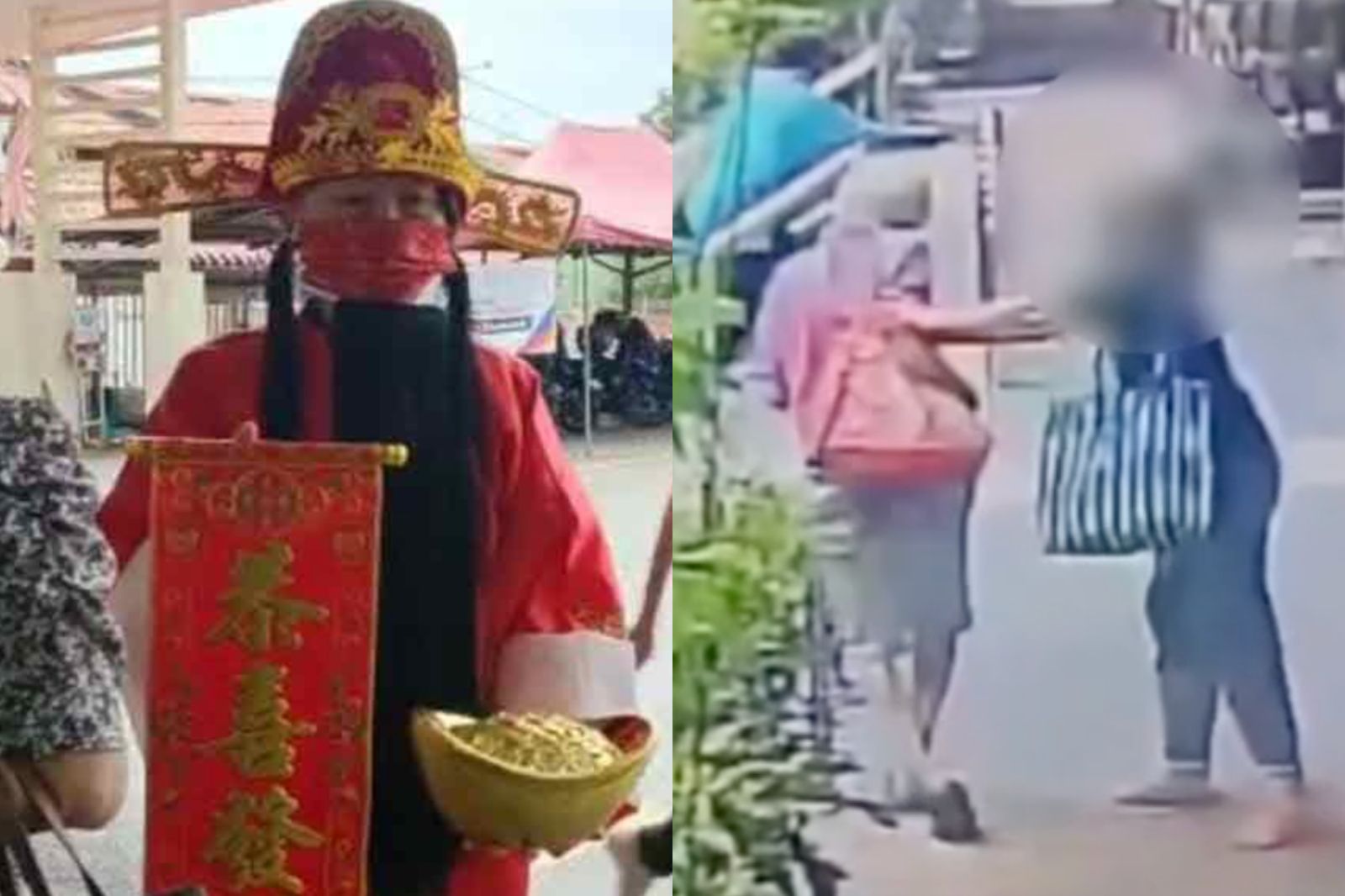 「財神爺」把7旬老婦推下水溝!事後冷血喊「無意識犯案」...驚悚畫面曝