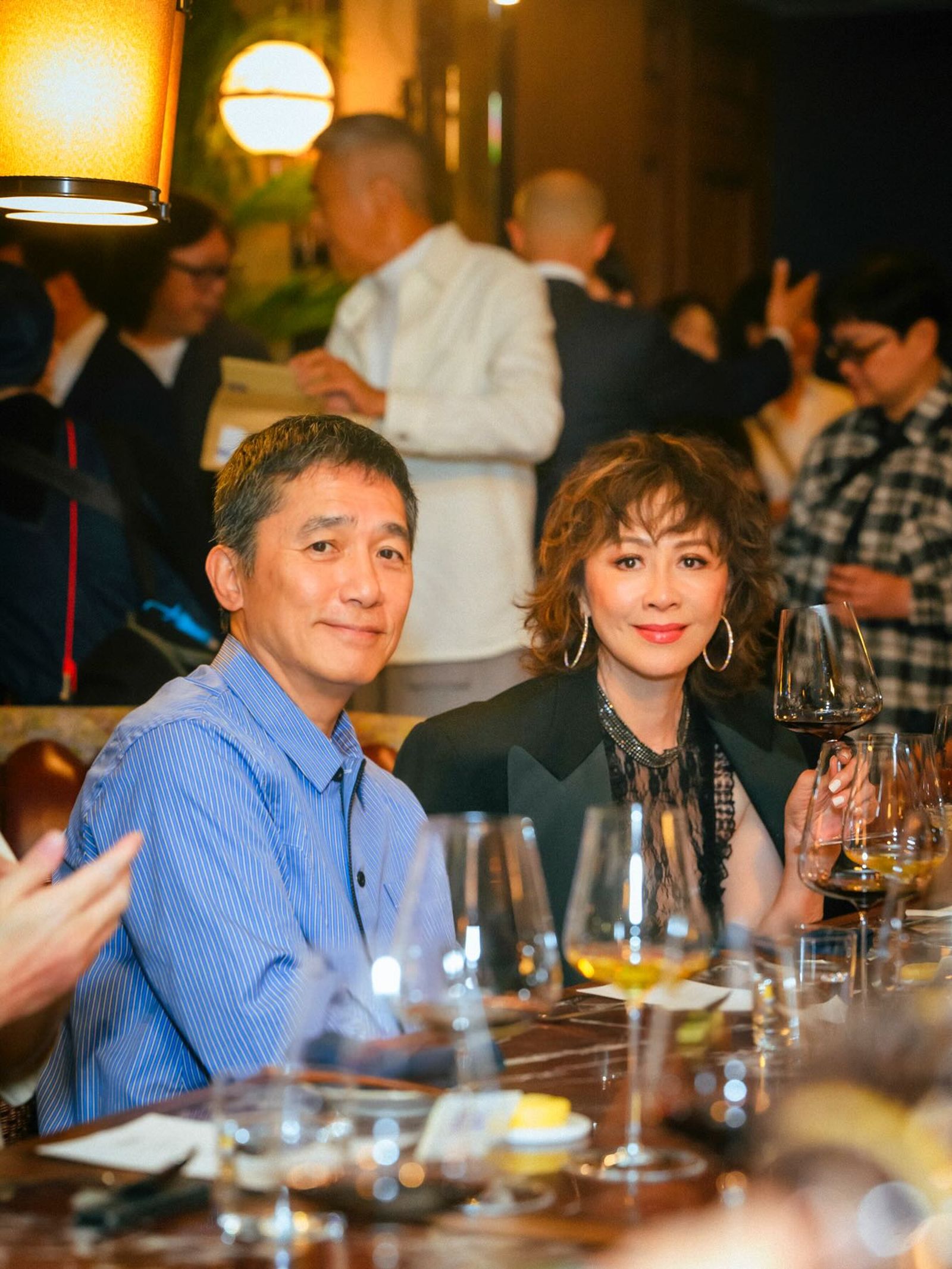 梁朝偉與劉嘉玲合照。翻攝劉嘉玲IG