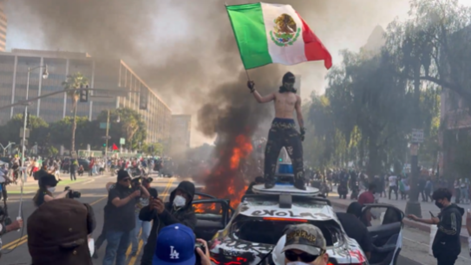 洛杉磯衝突持續升溫 川普槓到底「鎮壓」!將出動500海軍陸戰隊