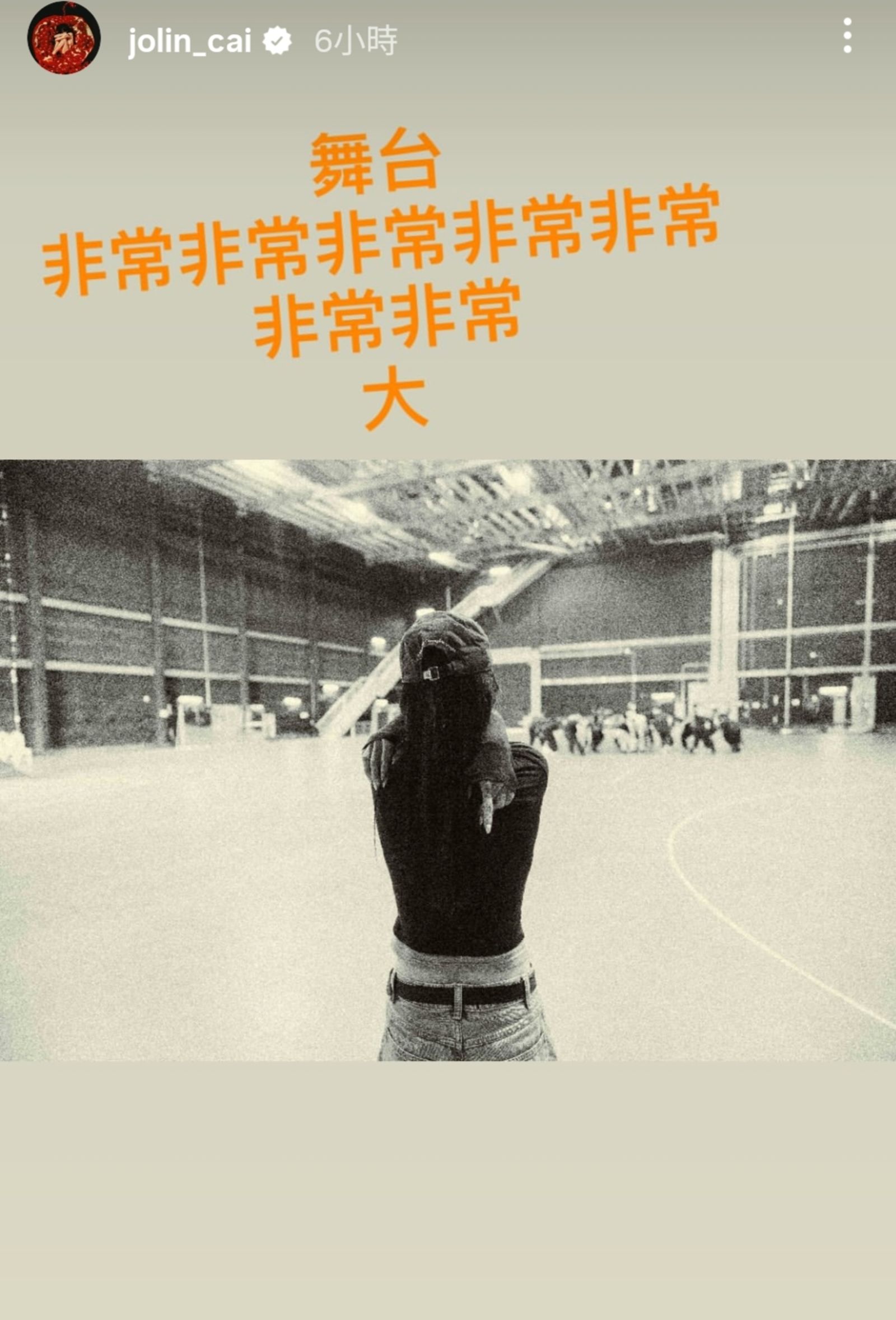 蔡依林年底將登上大巨蛋開唱。翻攝jolin_cai IG限動