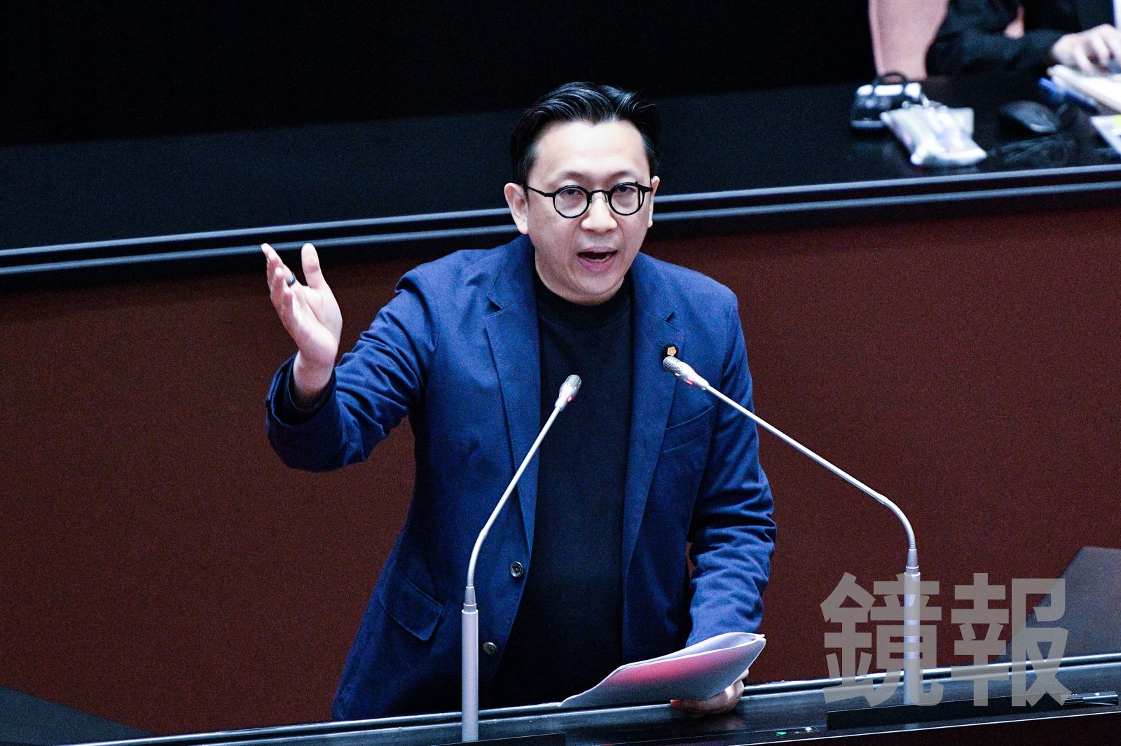 蔣萬安競辦SI總幹事葛如鈞今天(29日)再度重申沒有抄襲對手網站。資料照片。攝影李智為