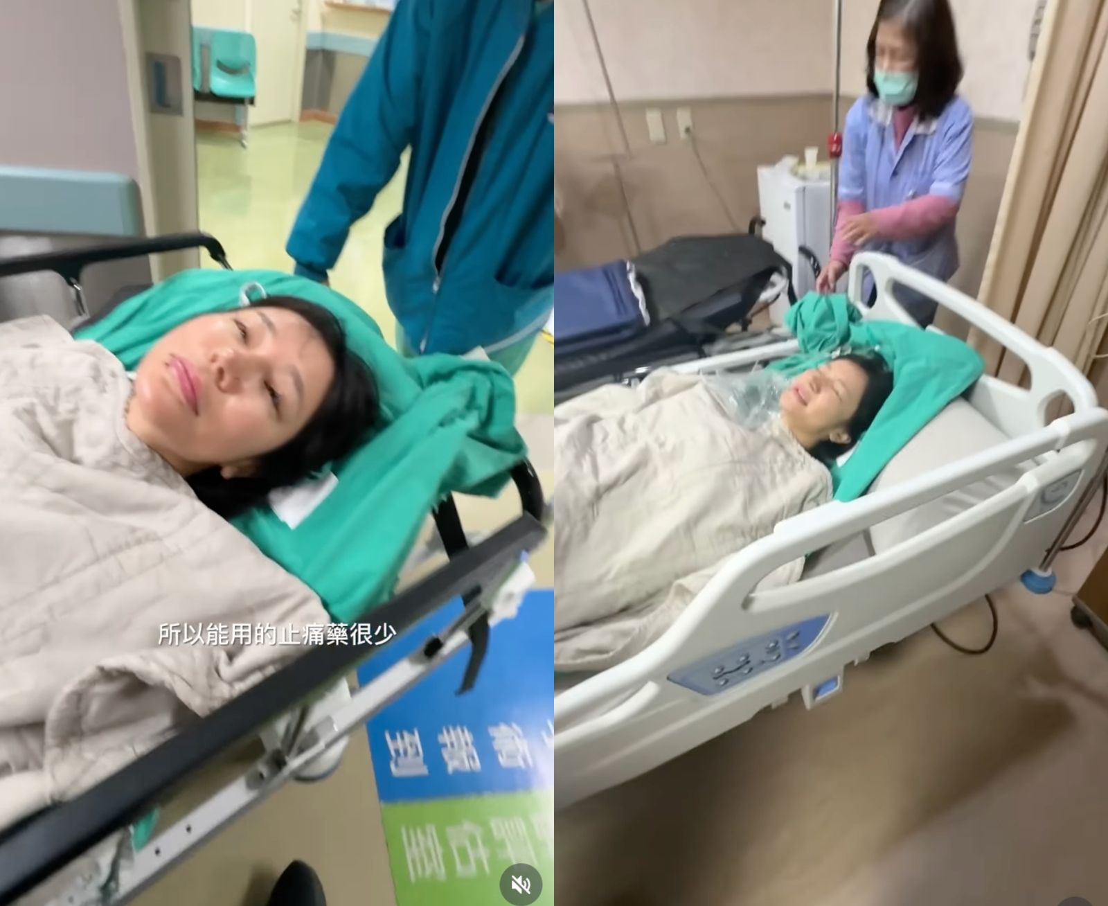 梁云菲躺床痛哭。翻攝IG@nanaliangbadgal