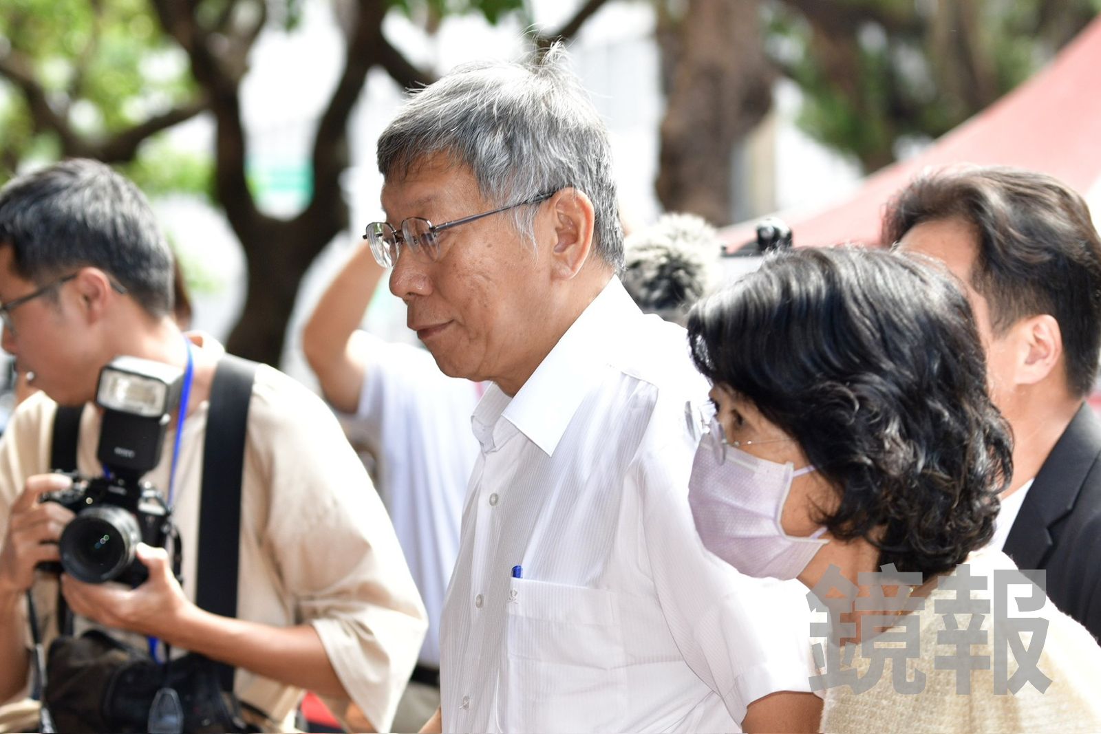 20260908柯文哲二審微笑進入高院。李智為攝