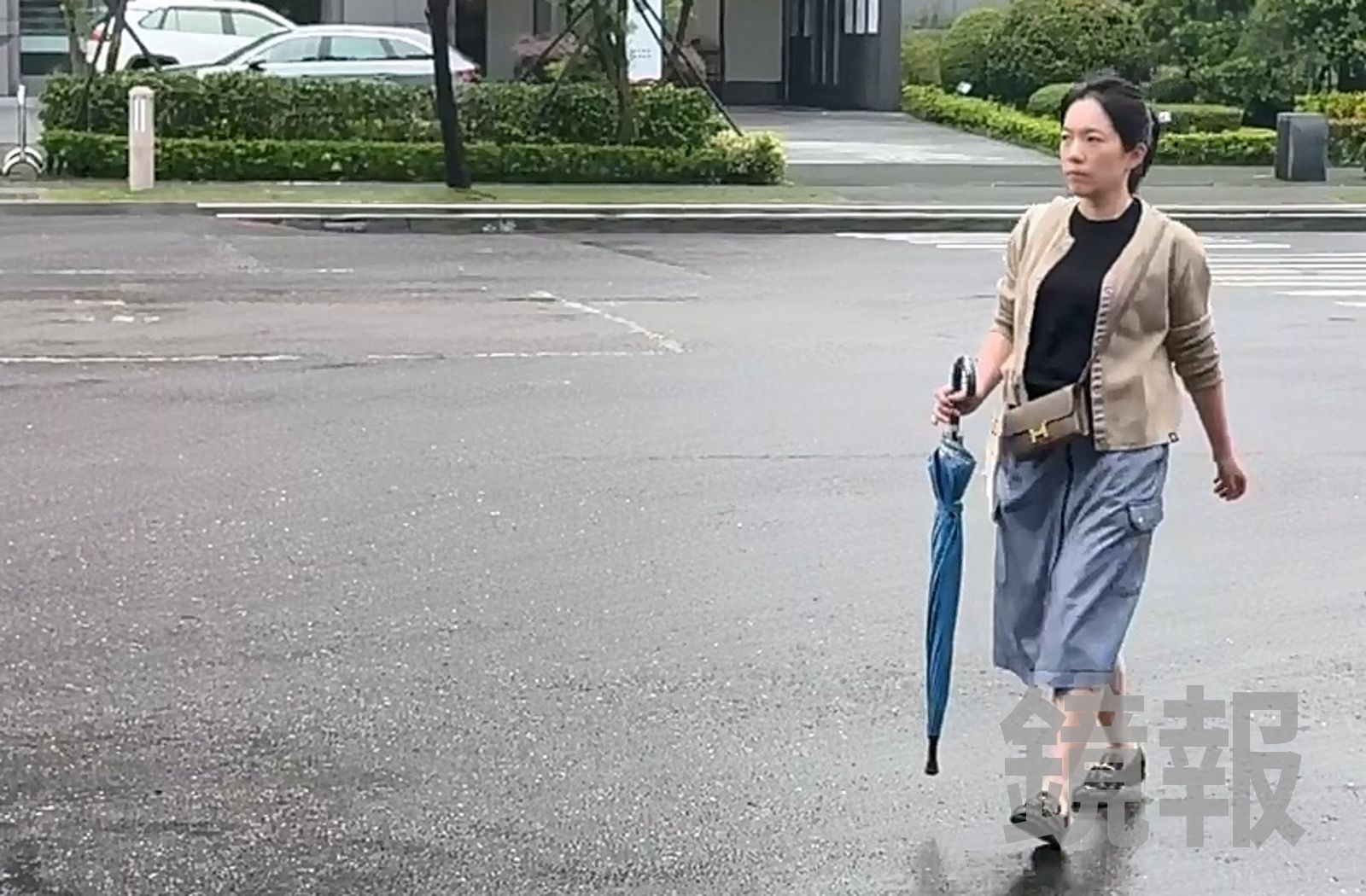 陳幸妤今天心情不錯，並未受昨天趙建銘出面影響。辛啓松攝