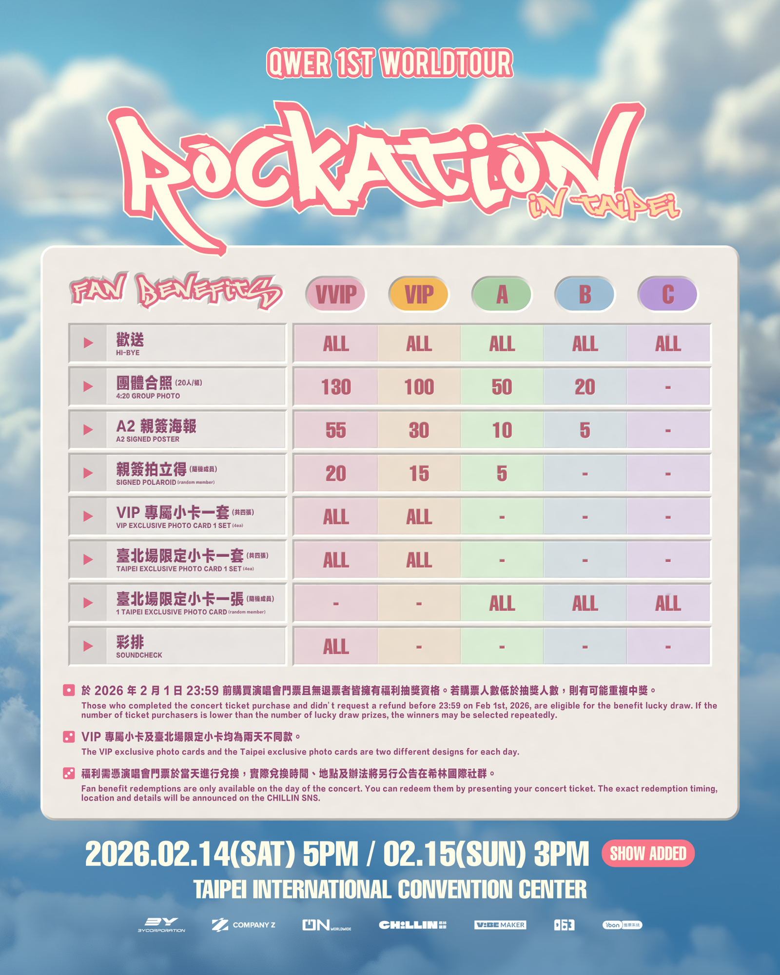 QWER演唱會福利圖一次看。希林國際提供