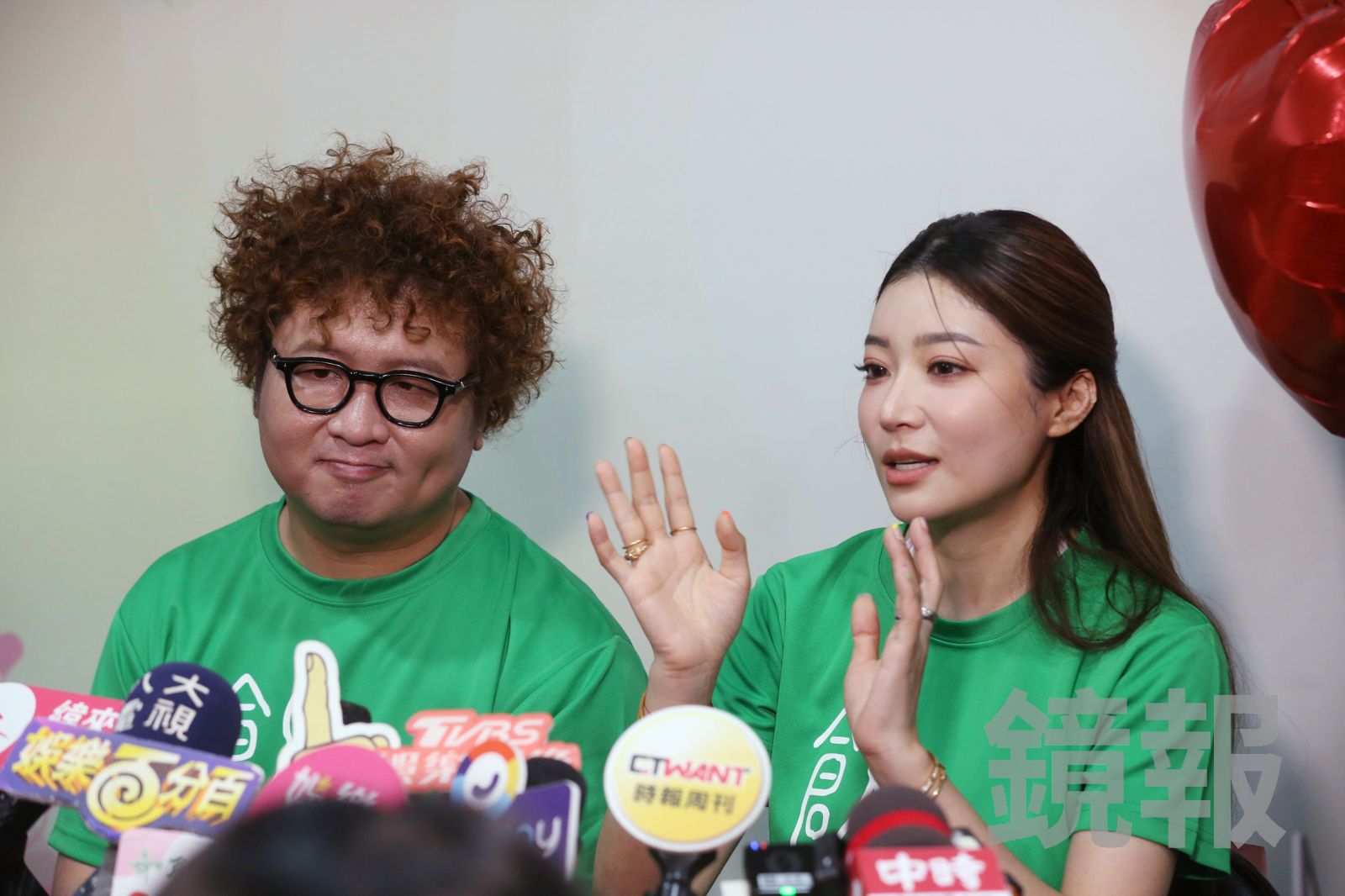 納豆笑說每天都是情人節。董孟航攝