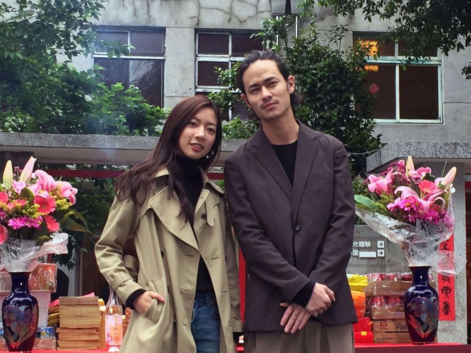 夏騰宏（右）曾參演《國際橋牌社》系列作品。翻攝自臉書