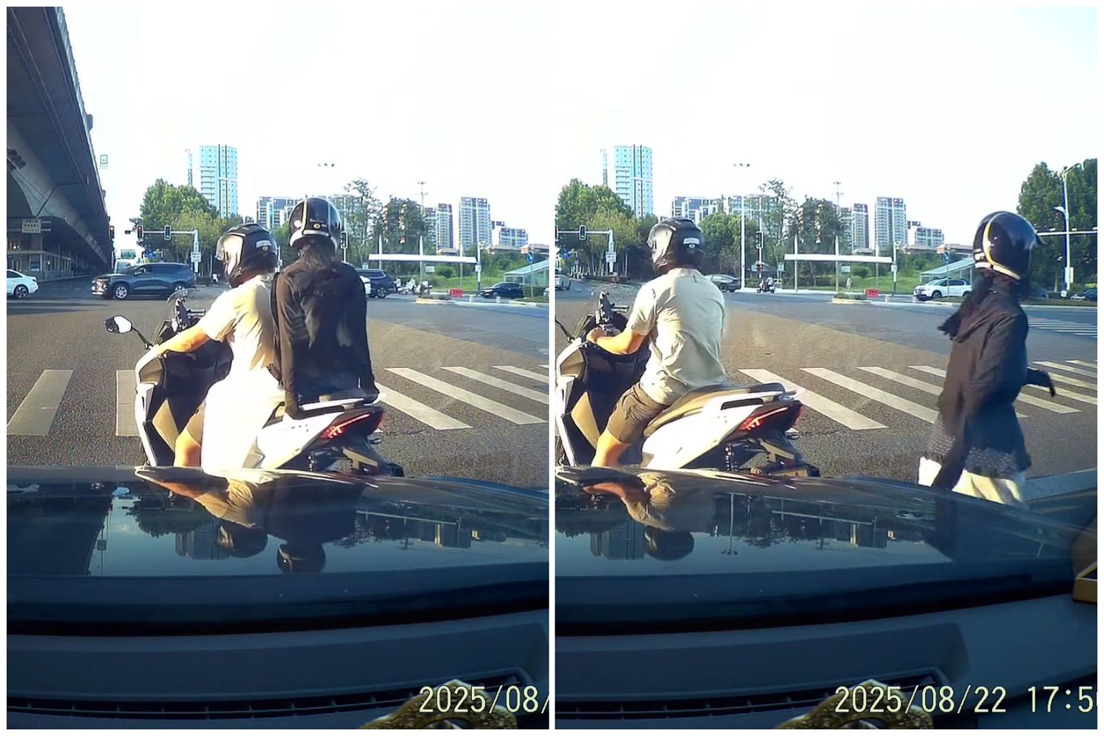 有夠色！騎士「催油門＋急煞」狂吃豆腐　後座長髮妹爆氣「直接跳車」