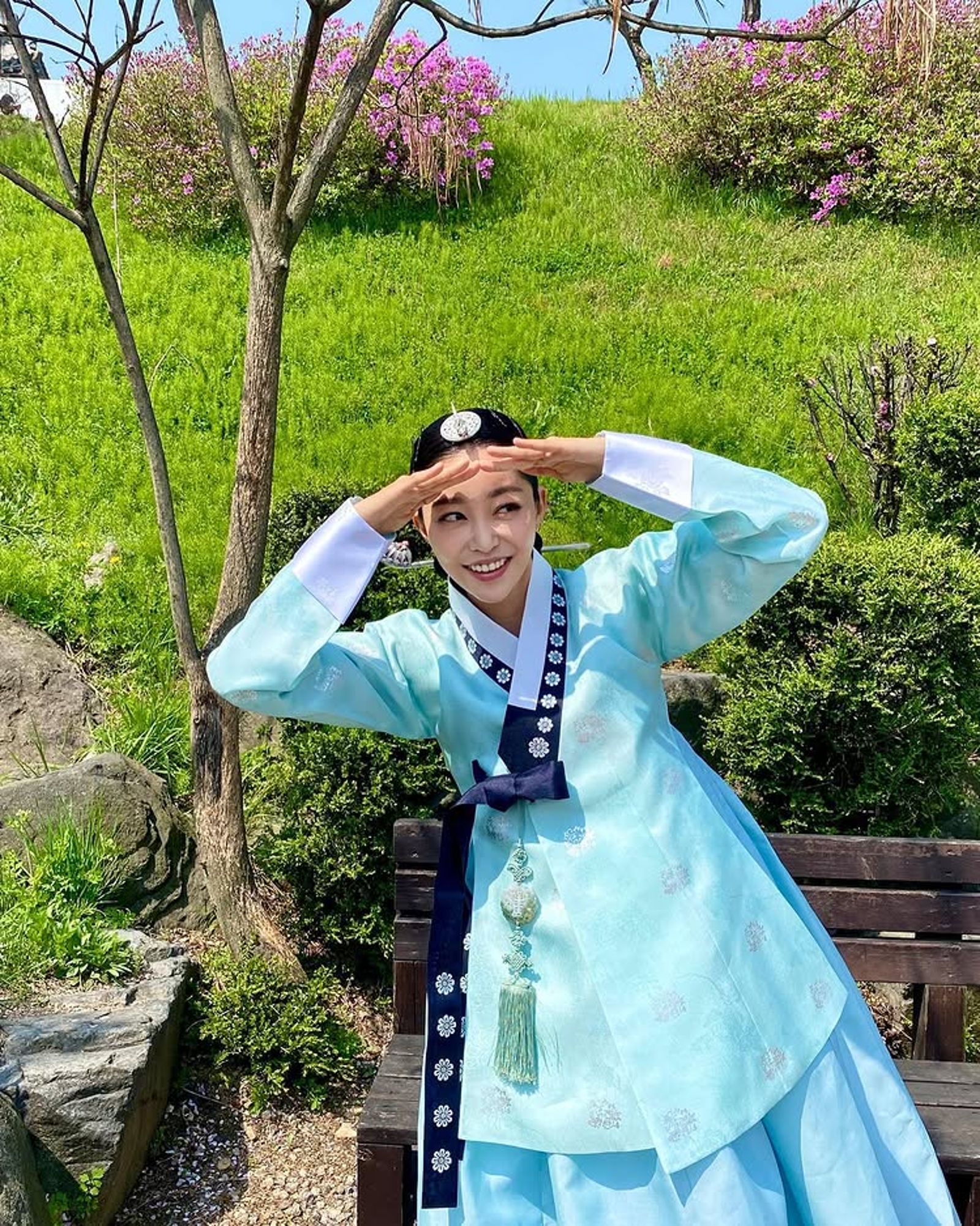 金佳恩在韓劇《王后傘下》飾演昭容太氏。翻攝Instagram @ggani8918