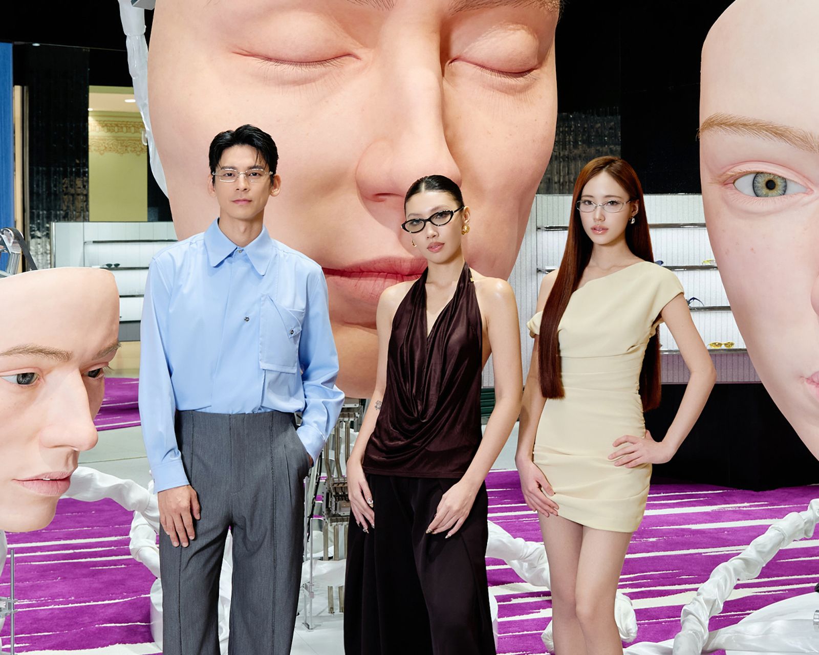 林柏宏、Karencici、Lily許韶恩一同出席活動。Gentle Monster提供