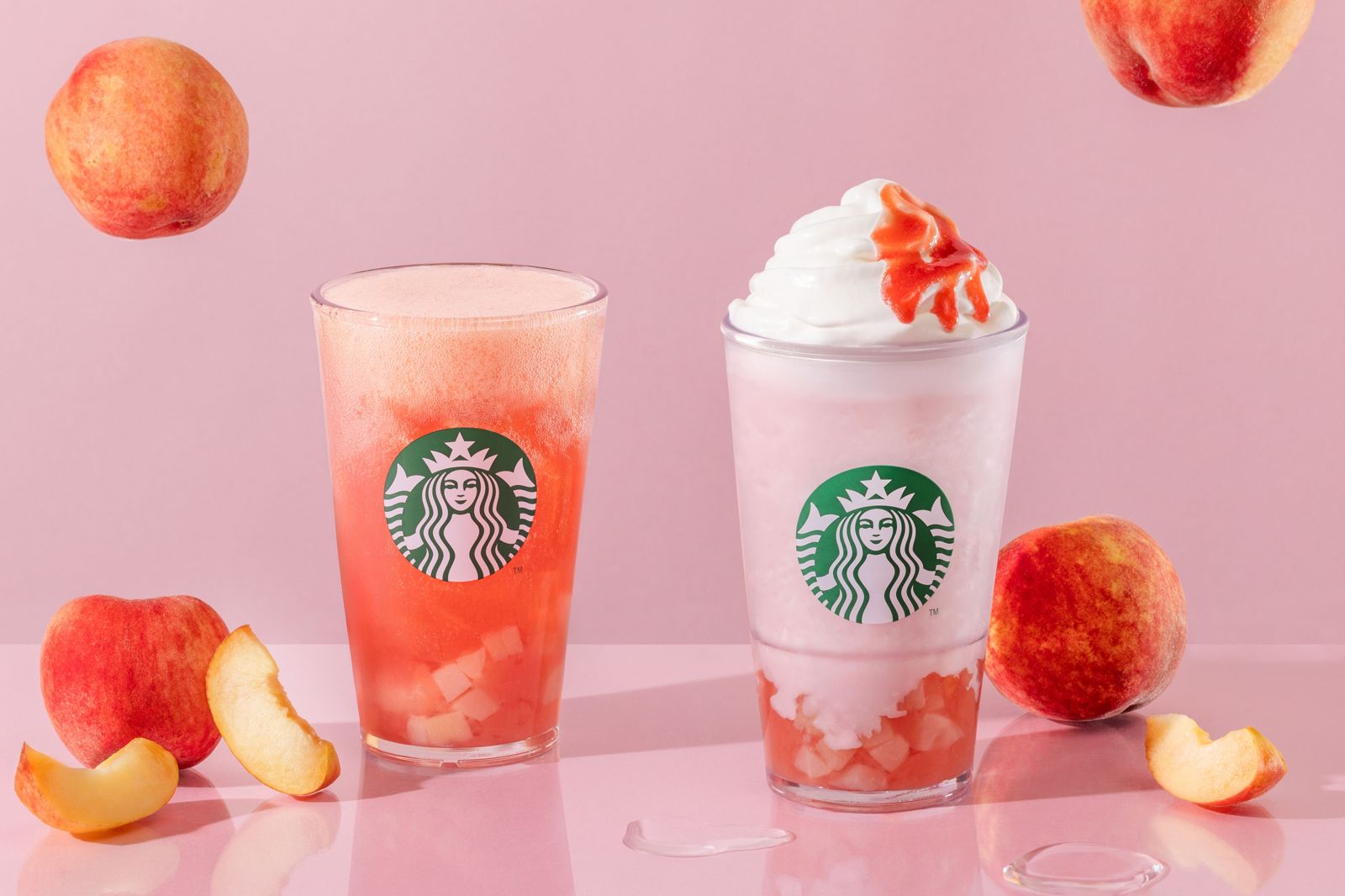 星巴克今天買1送1！明天蜜桃星冰樂新登場、外送雙杯250元