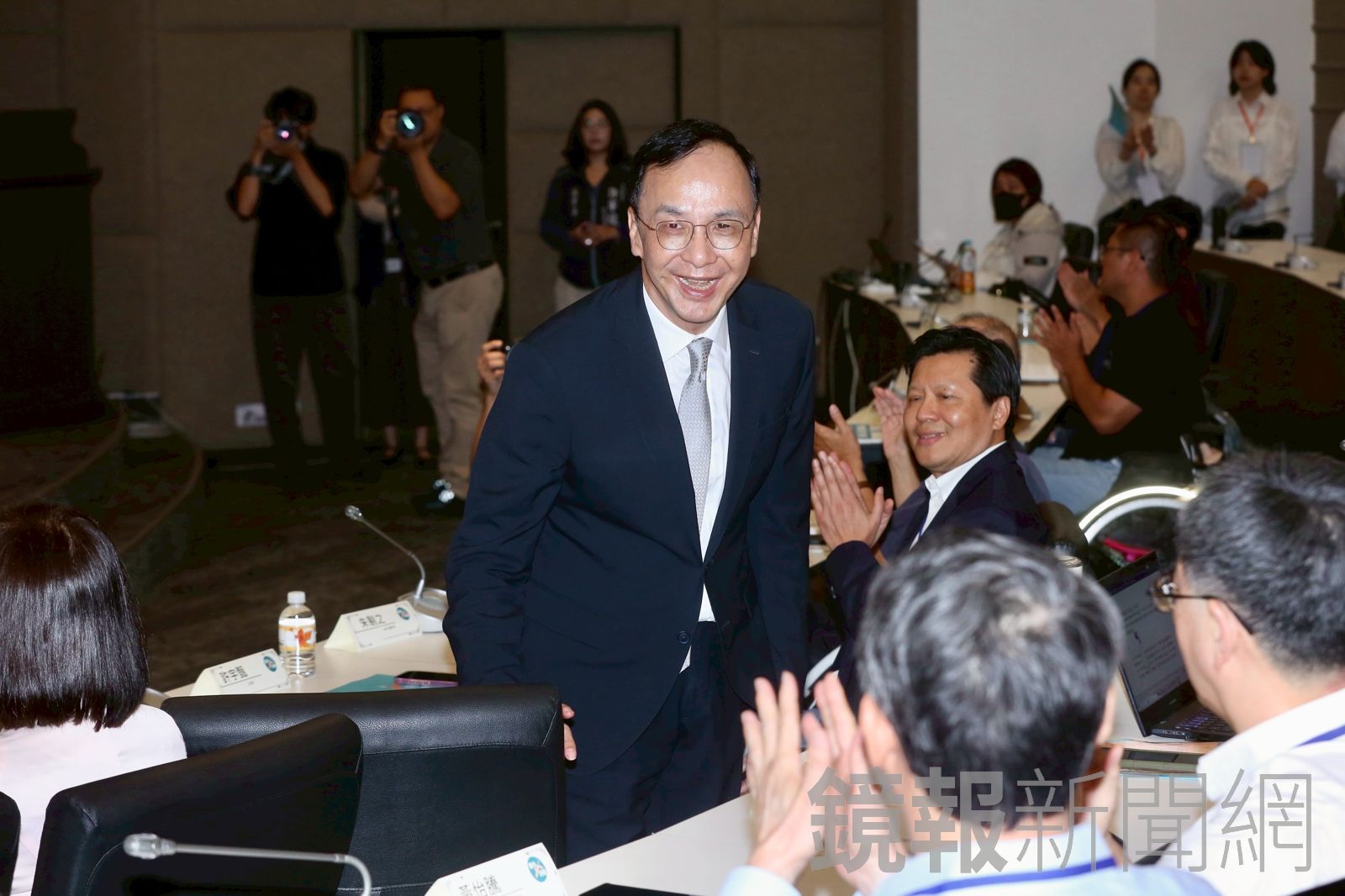 朱立倫率領的國民黨自詡為中華民國的擁護者與捍衛者。董孟航攝