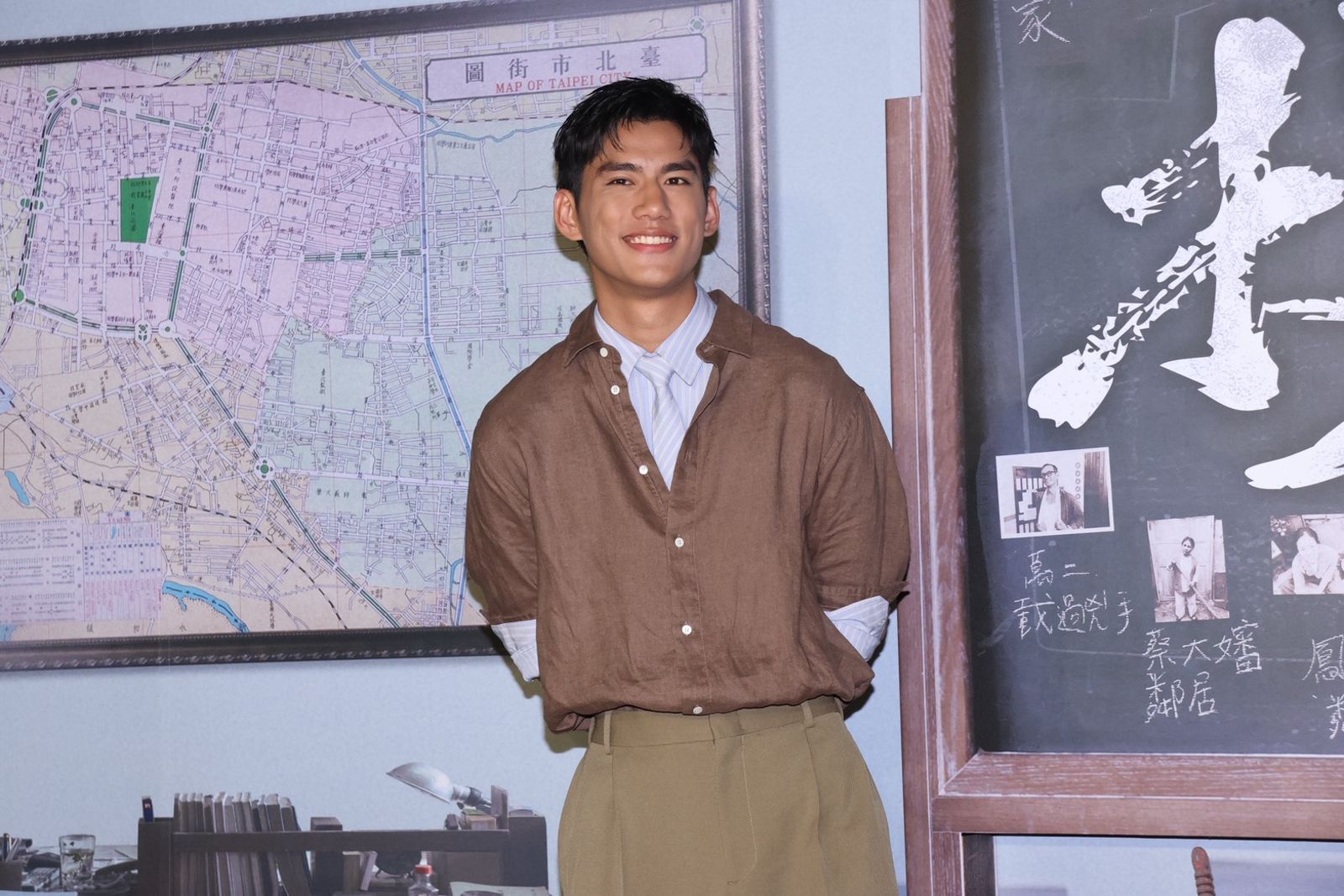 朱軒洋出席電影《搜查瑠公圳》首映記者會。田瑜萍攝