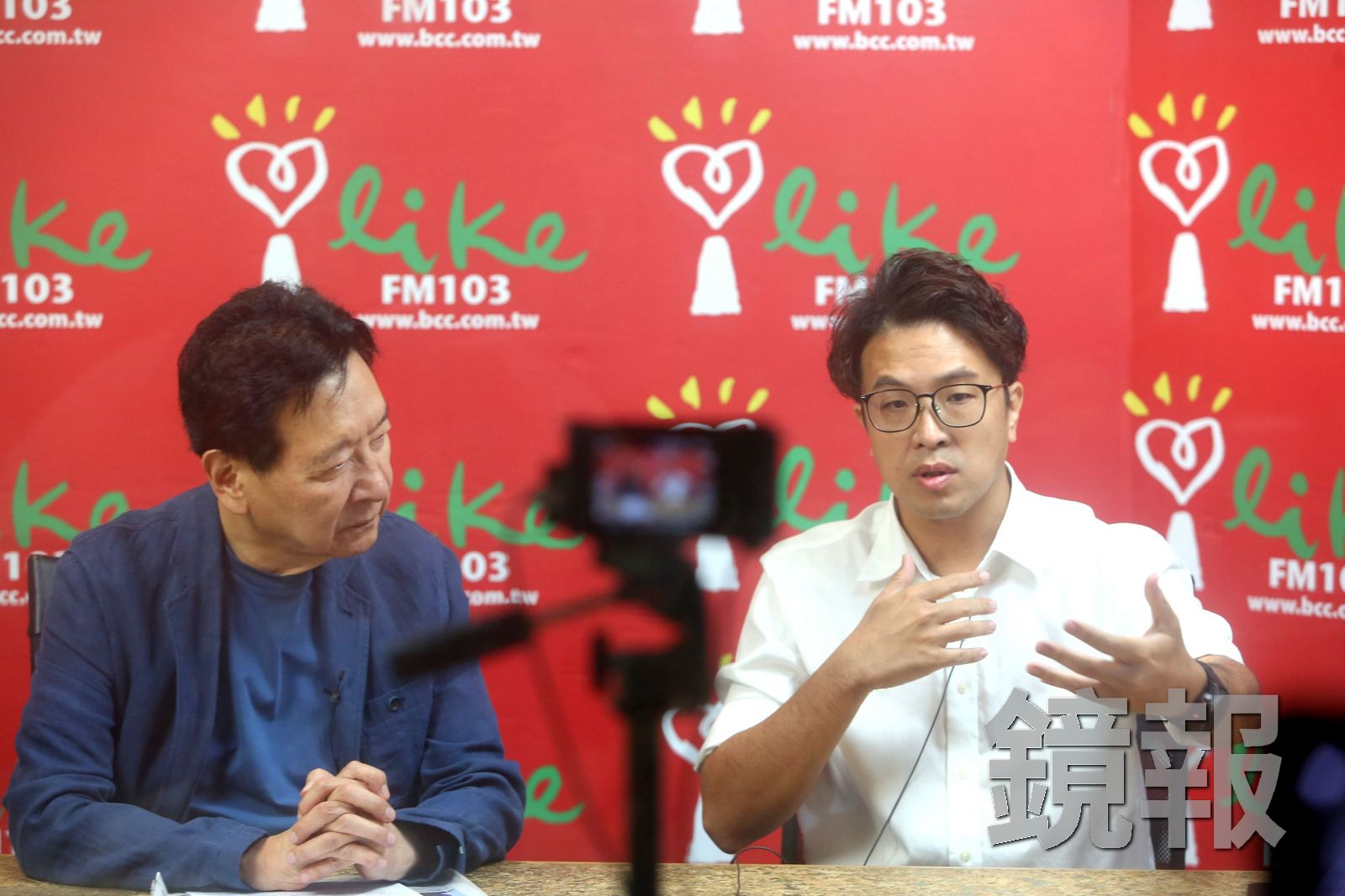 趙少康14日於廣播節目二度專訪沈伯洋,此舉瞬間點燃深藍陣營的怒火。攝影姜永年