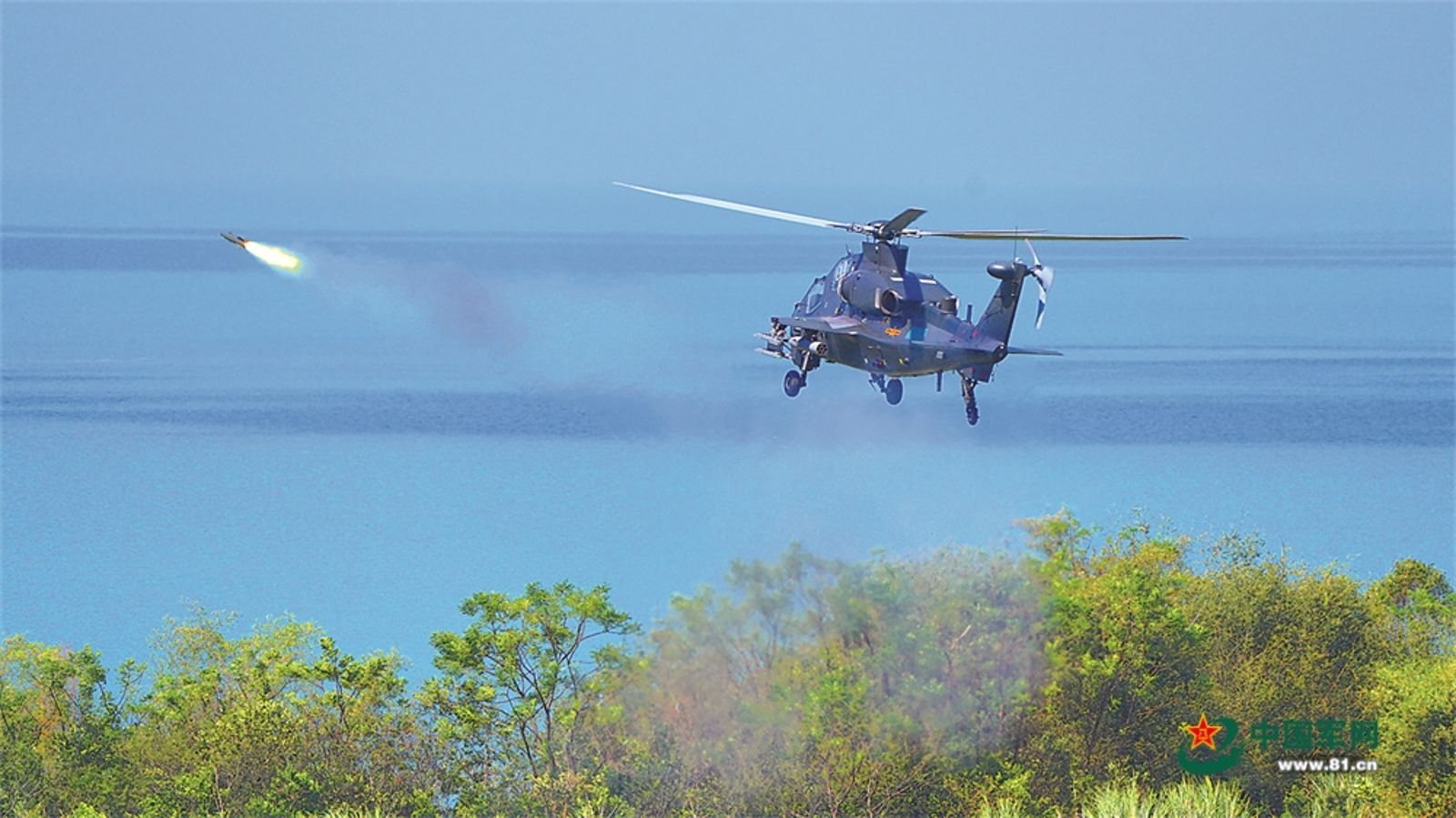 中共以武力威脅台灣，導致台灣民心經常陷入恐慌。圖／中共國防部官網