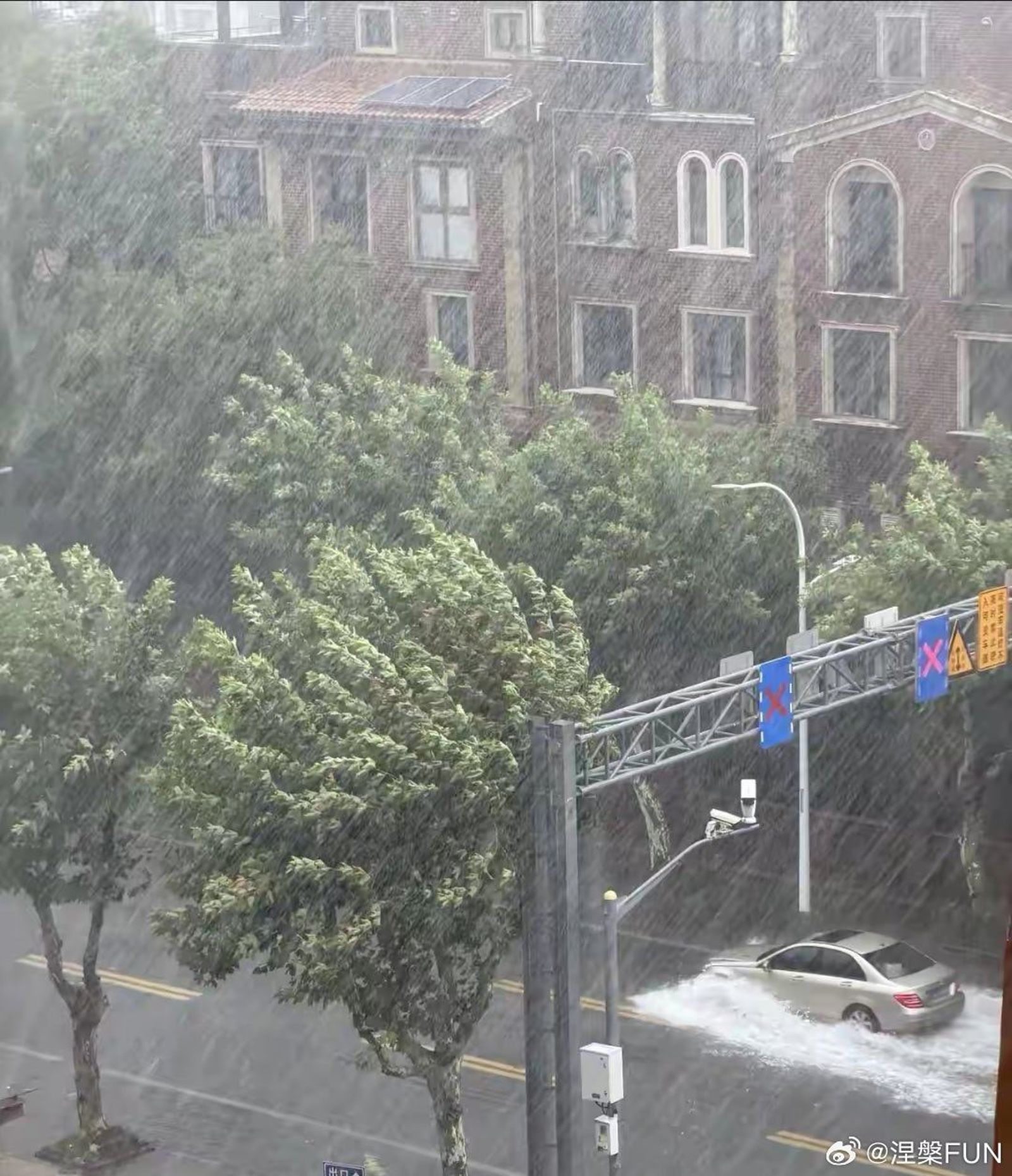 白海豚為華東帶來強風豪雨。圖／翻自微博