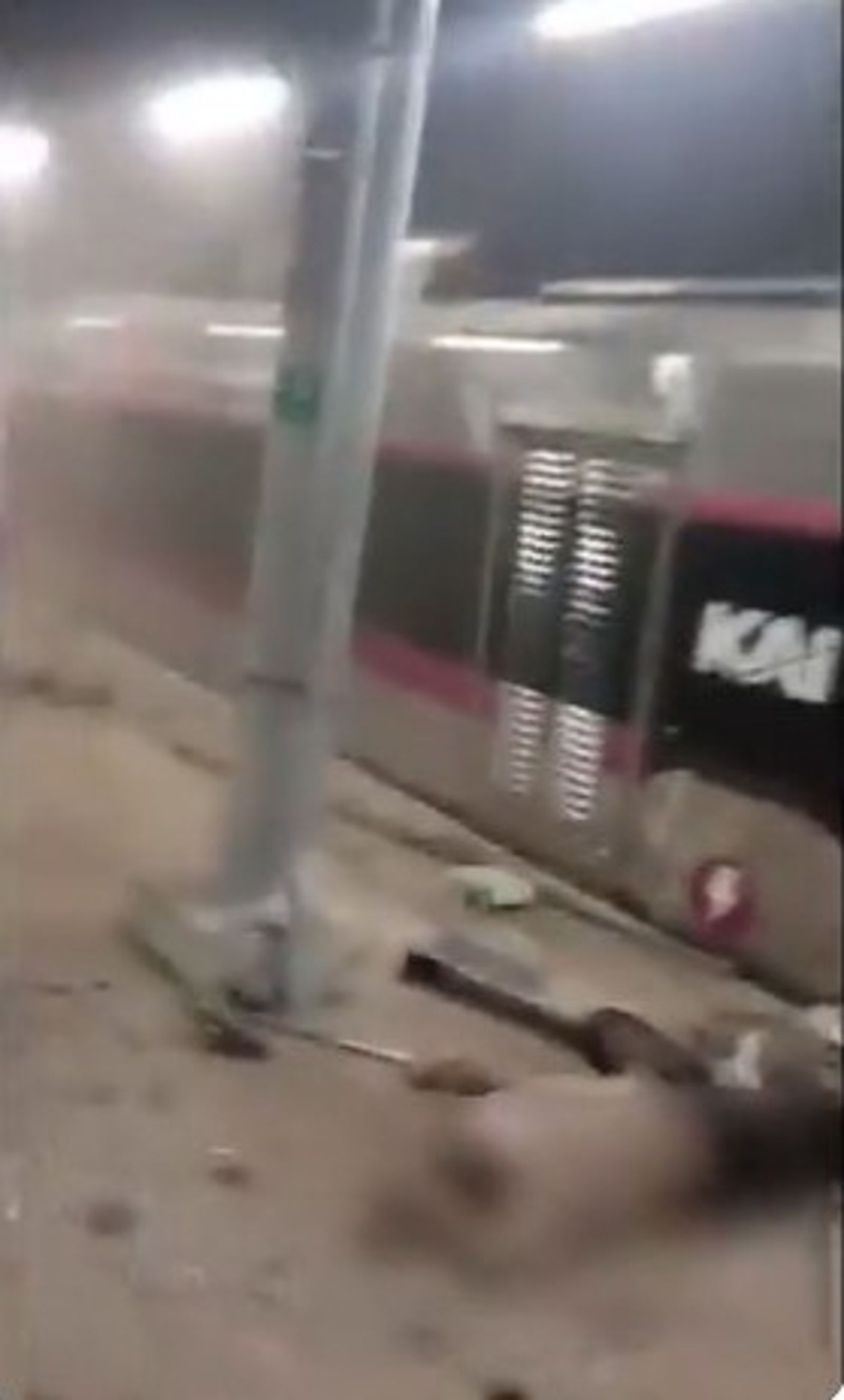 月台上看到死傷者。圖／@visegrad24 X