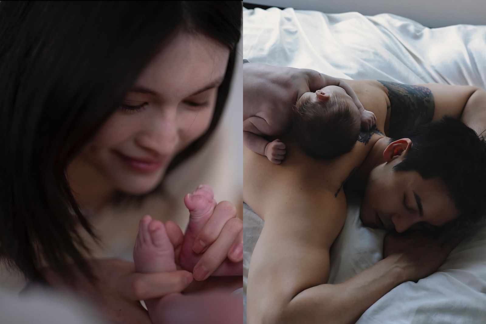 半裸爸、嫩嬰照炸熱搜！何穗甜曬「愛人們」　陳偉霆父愛畫面太犯規