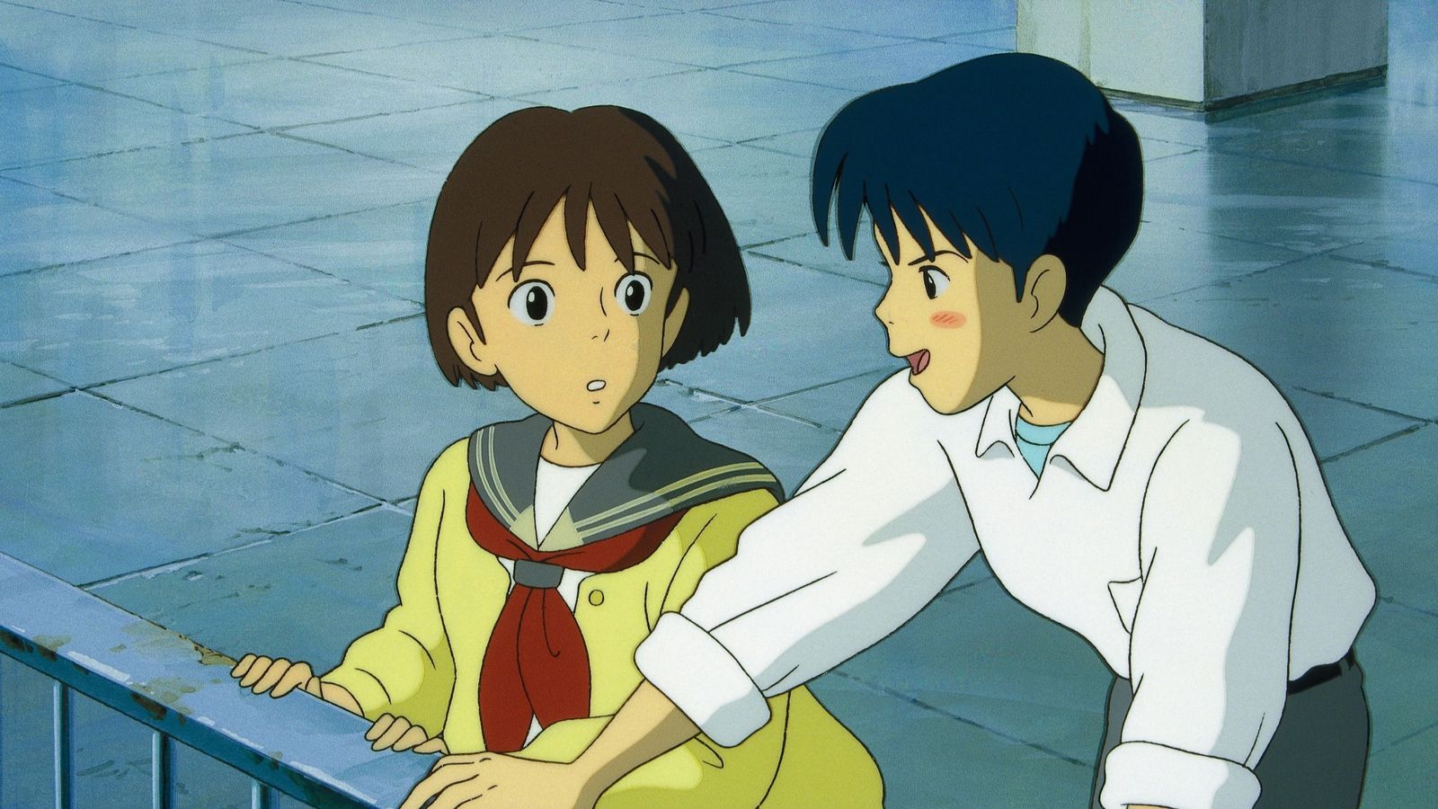 《心之谷》故事描述天澤聖司（右）及文學少女月島雯之間的青春戀曲。甲上娛樂提供