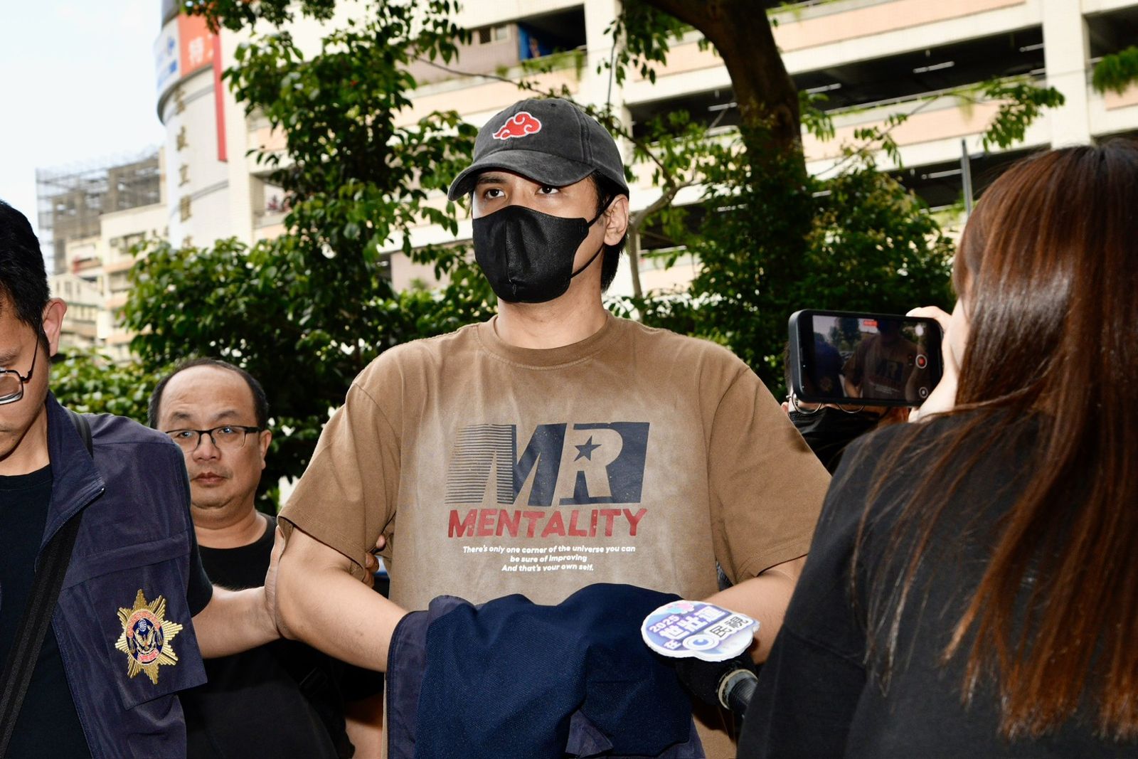 陳零九涉閃兵遭移送新北地檢署。李智為攝