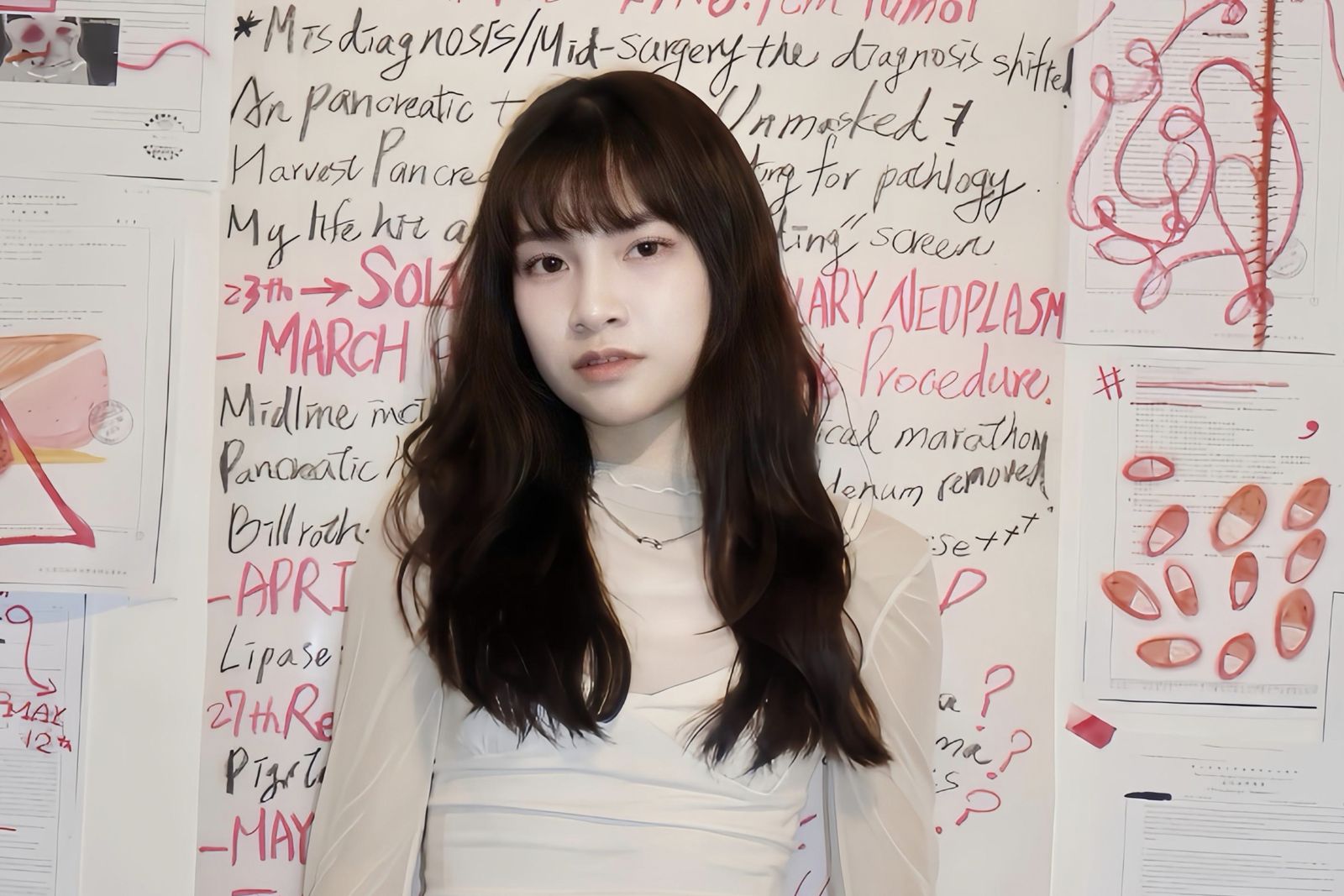 13歲罹胰臟癌抗病10年!女星掀衣曝23公分疤痕 親揭鬼門關重生過程