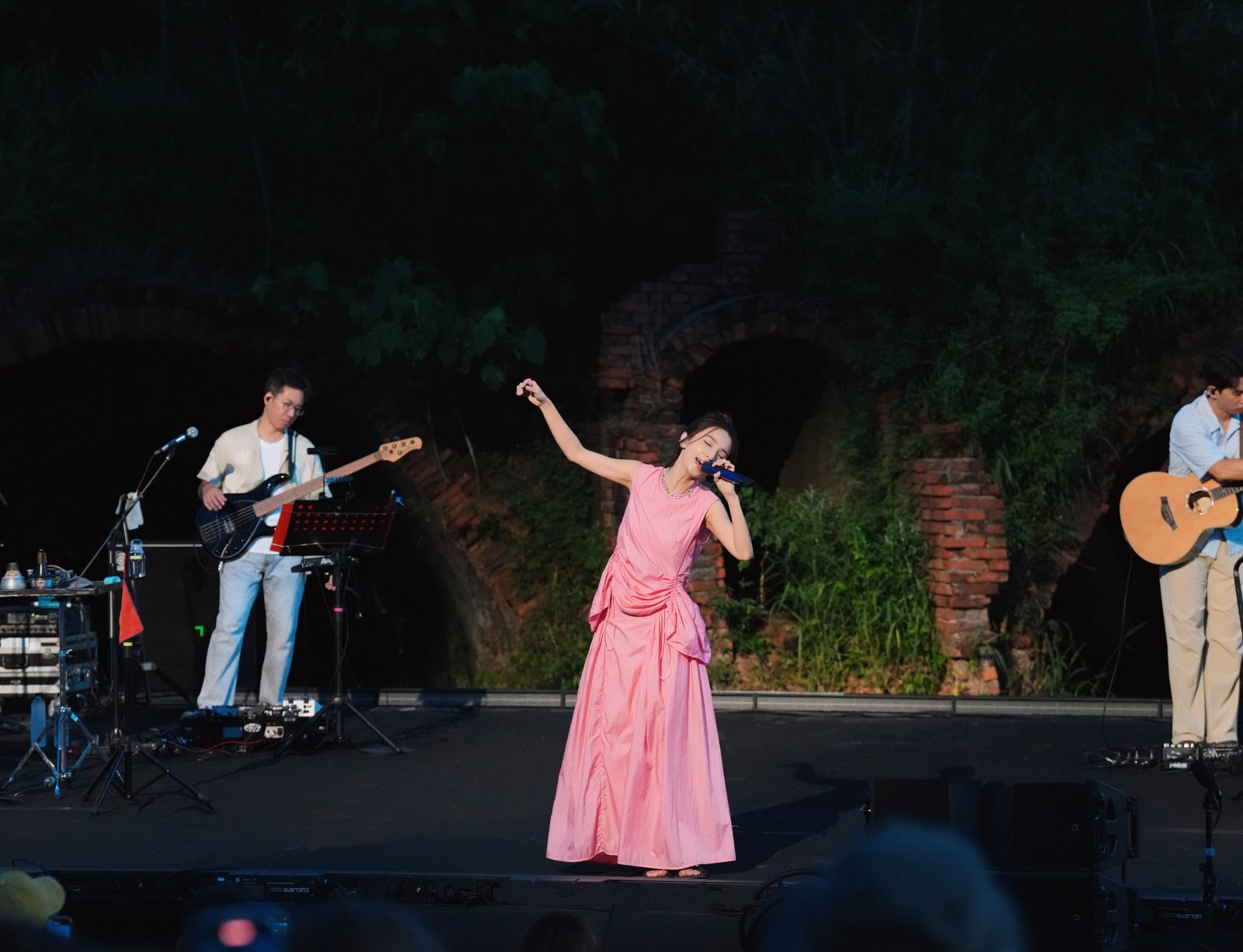 田馥甄日前在屏東恆春聯福磚窯開唱。何樂音樂提供