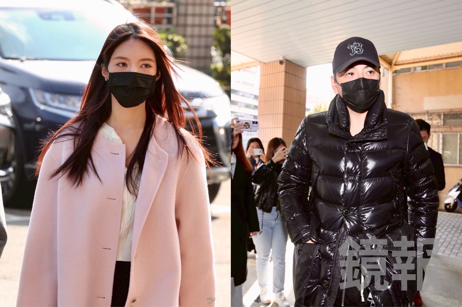 王大陸現身法院！女友闕沐軒出庭作證　不畏低溫露美腿