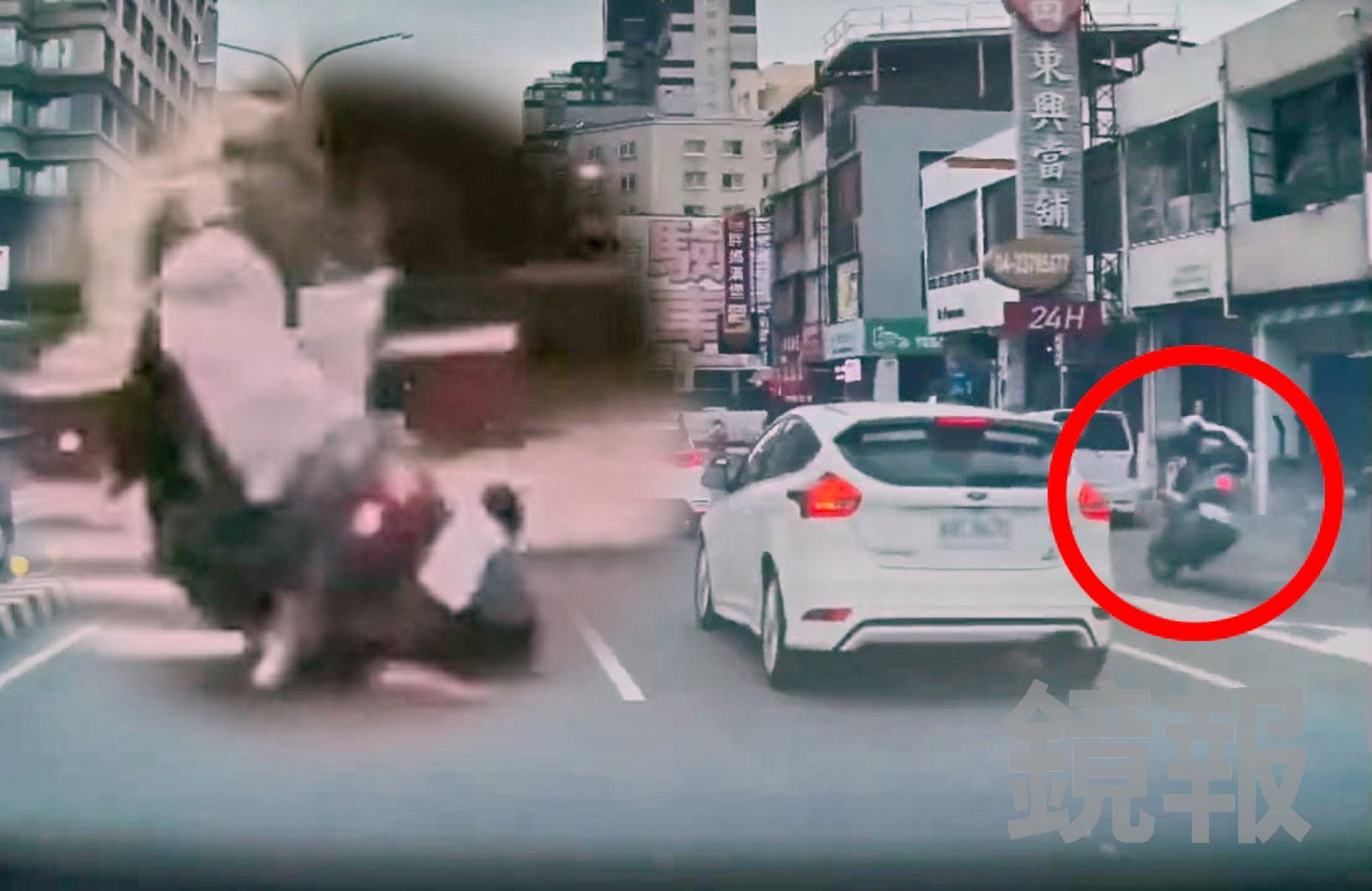 過得去拓海過不去填海！醉騎士壓車左轉　自撞噴飛遭後車輾斷手臂