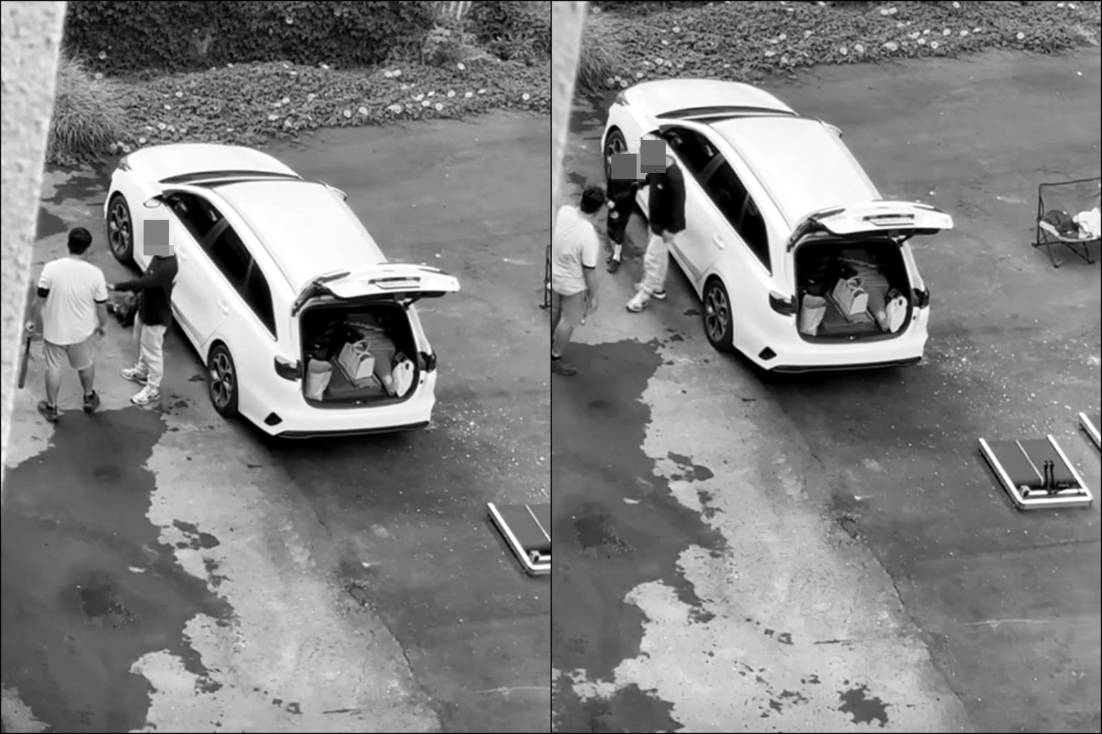 一旁男子制止林男後也將男童扶起。圖/翻攝自FB/烏日大小事