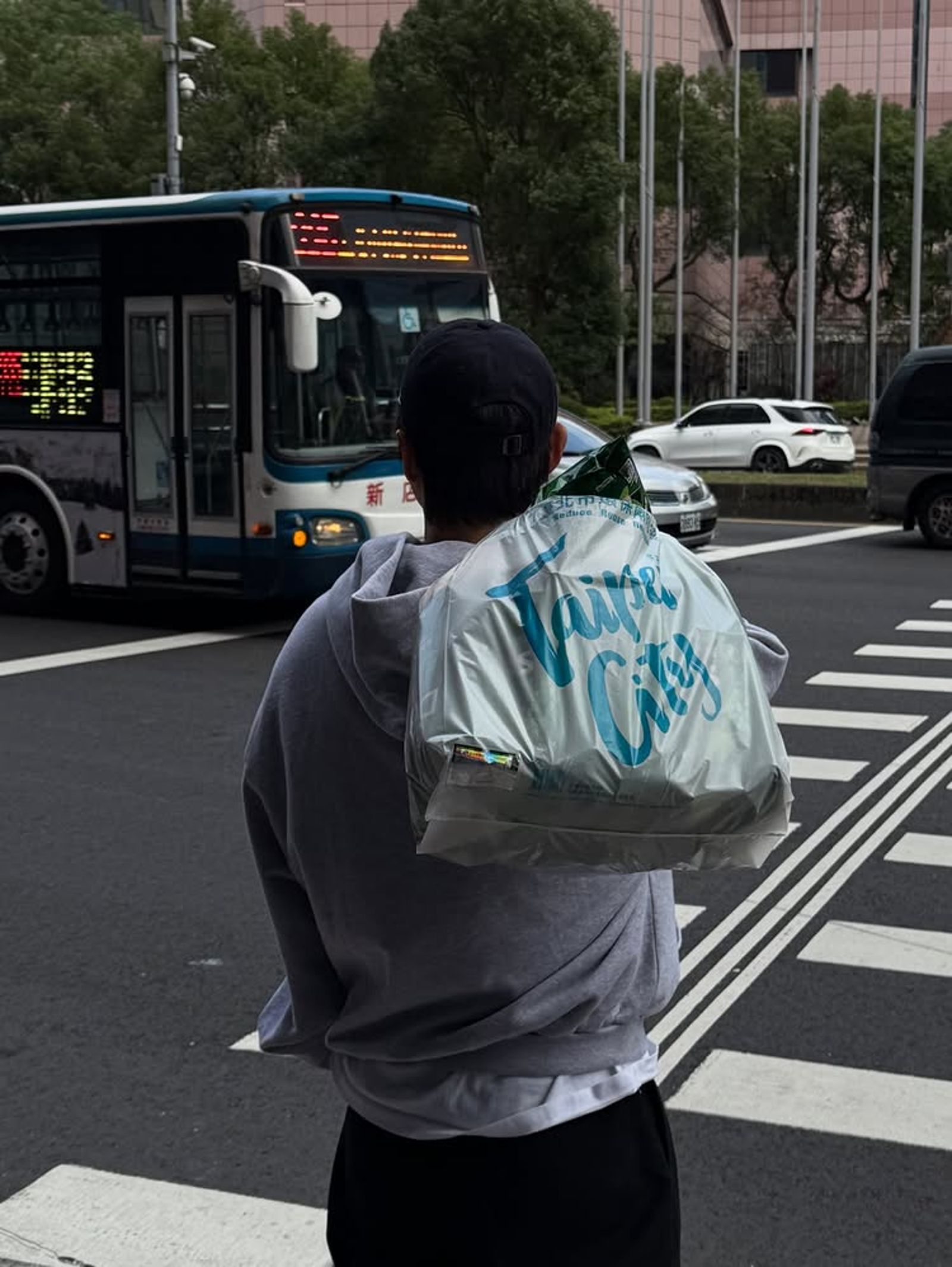 宋仲基扛了一整袋香菜。翻攝Instagram @hi_songjoongki