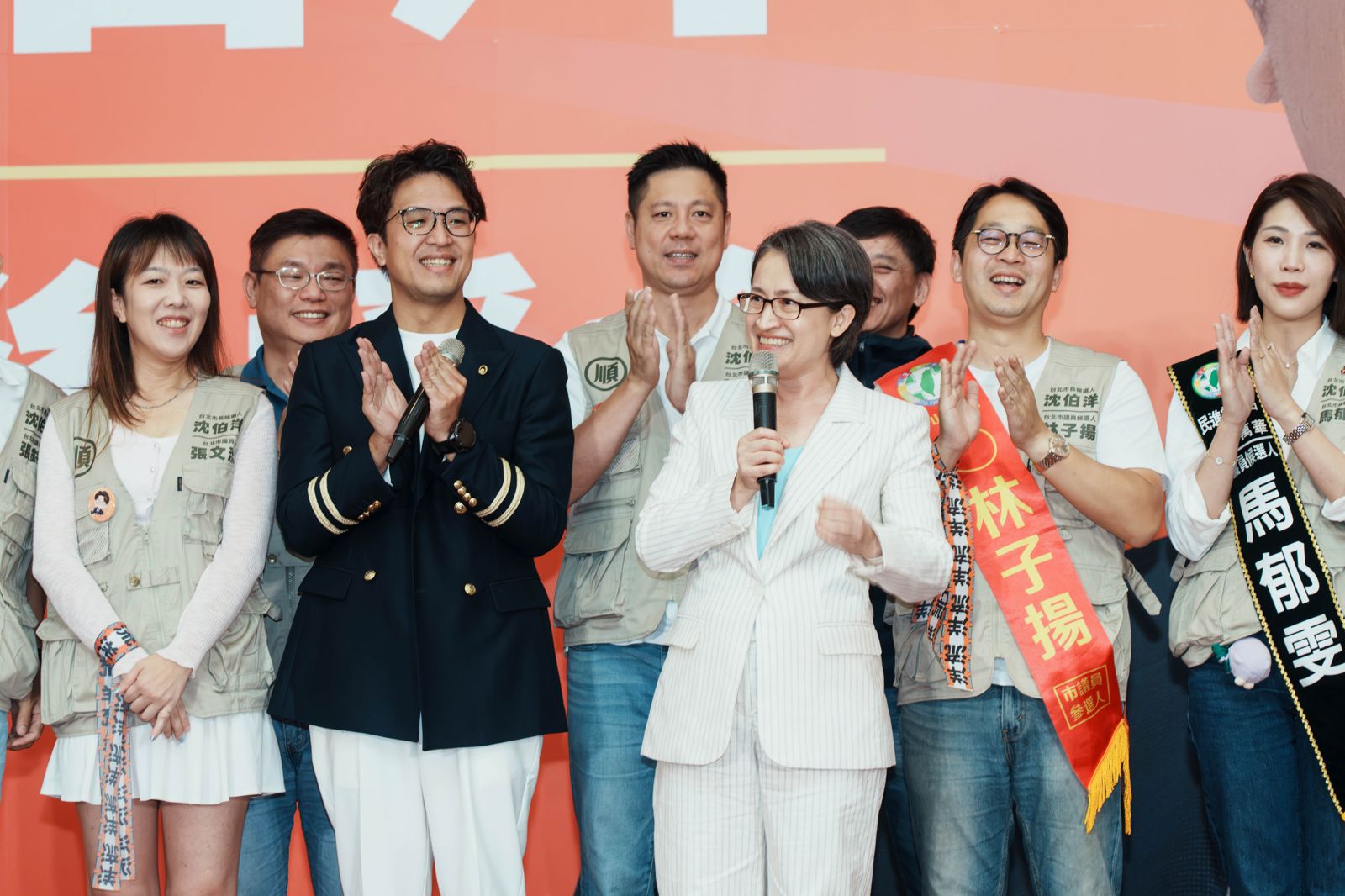 沈伯洋成立女力後援會　蕭美琴現身力挺「五心市長」提醒小水滴戒慎恐懼